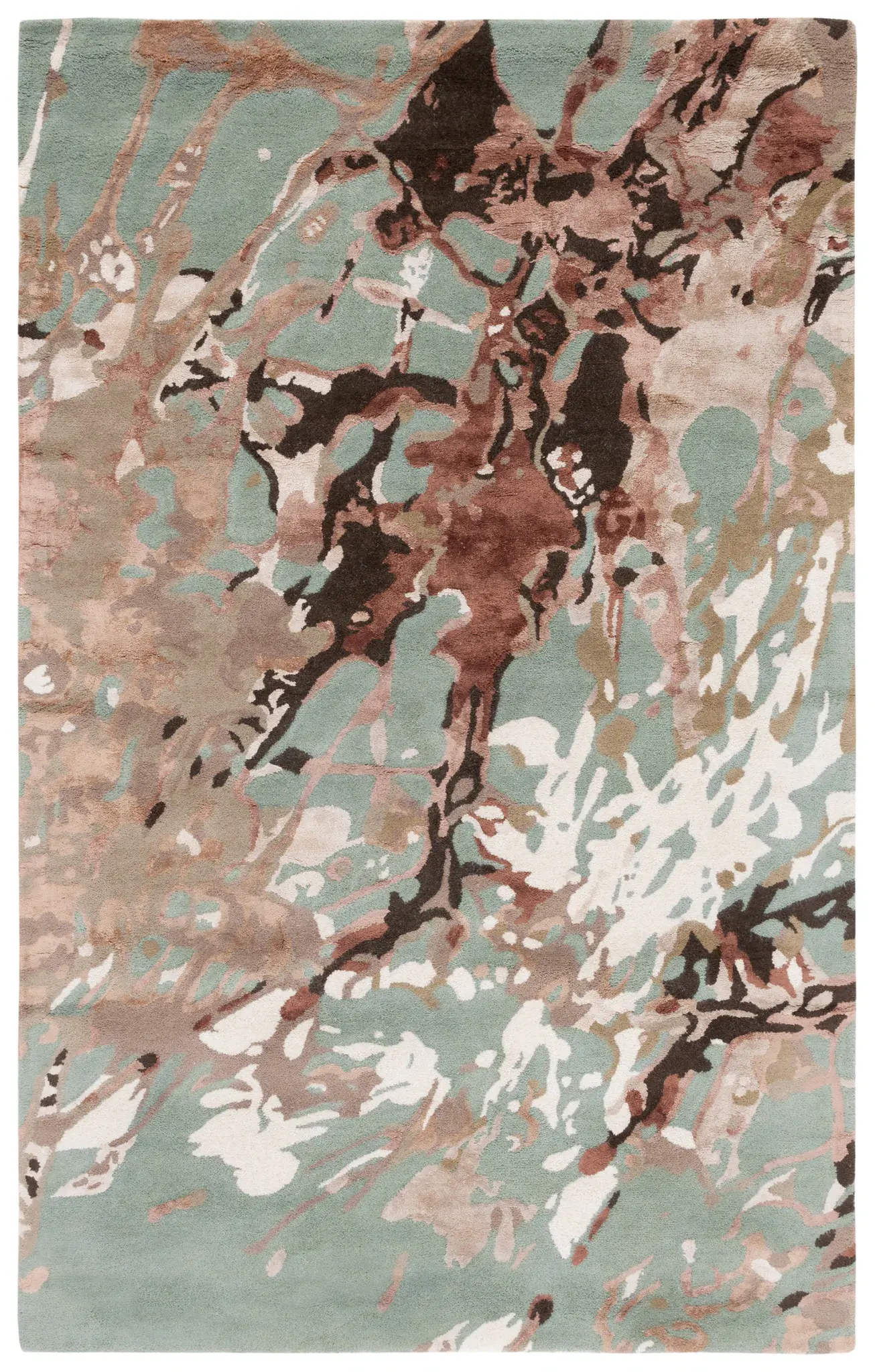 Soho Abstract Watercolor Hand-Tufted Rug