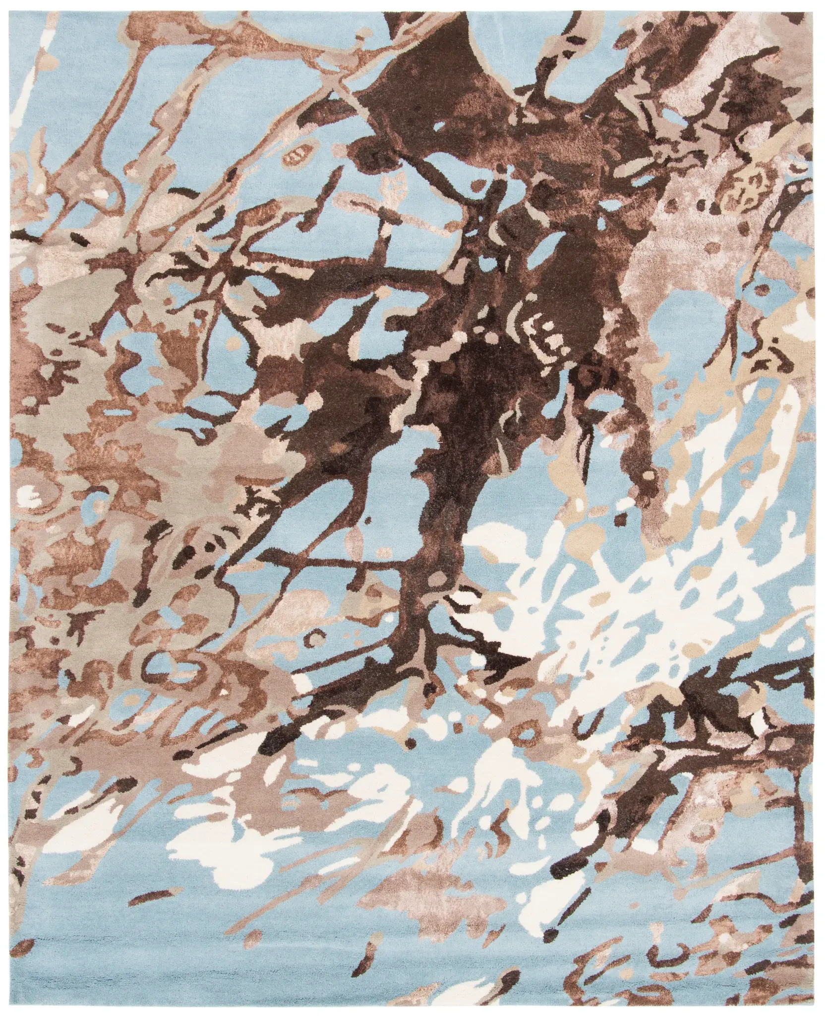 Soho Abstract Watercolor Hand-Tufted Rug