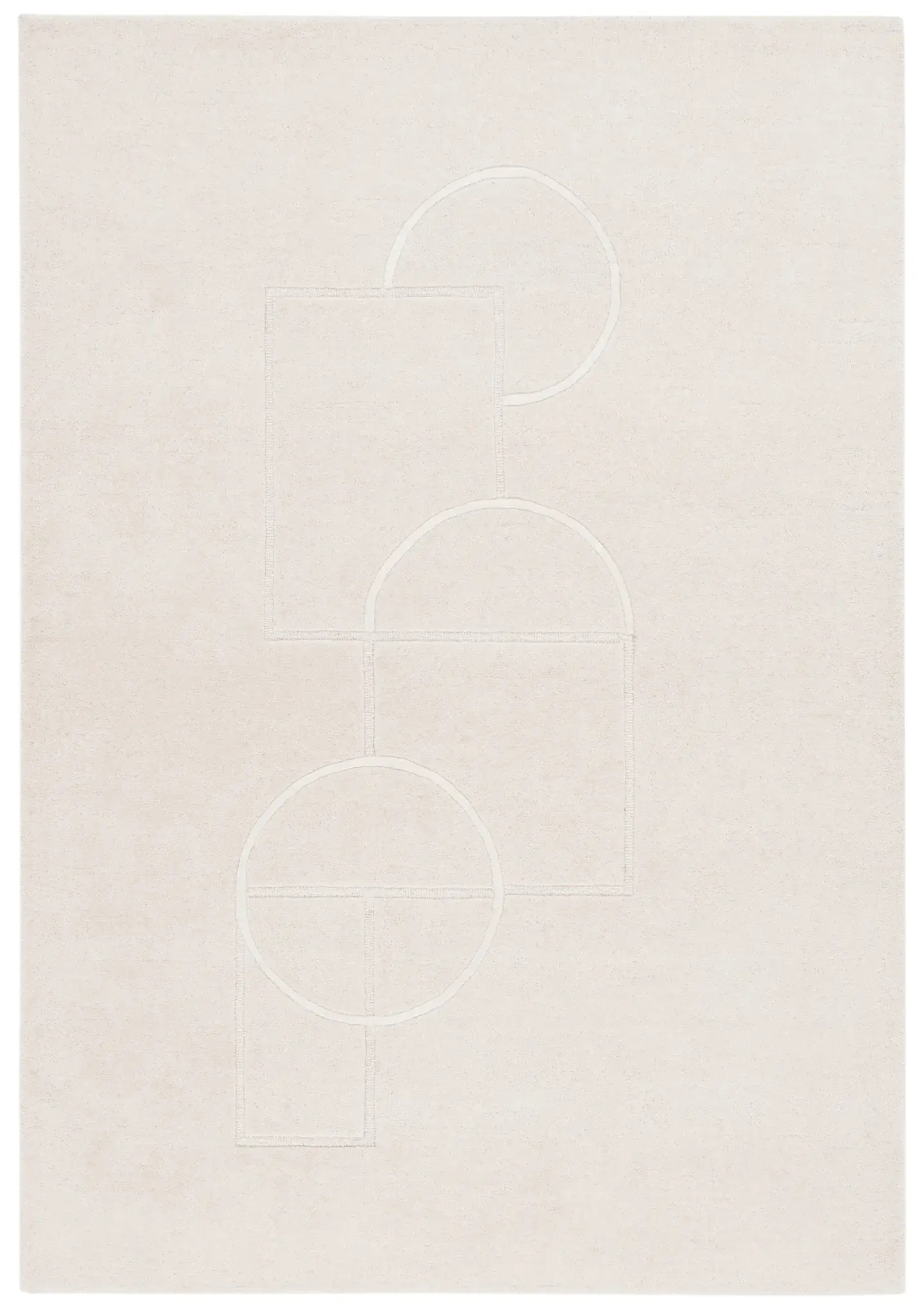 Soho Geometric Outline Hand-Tufted Rug