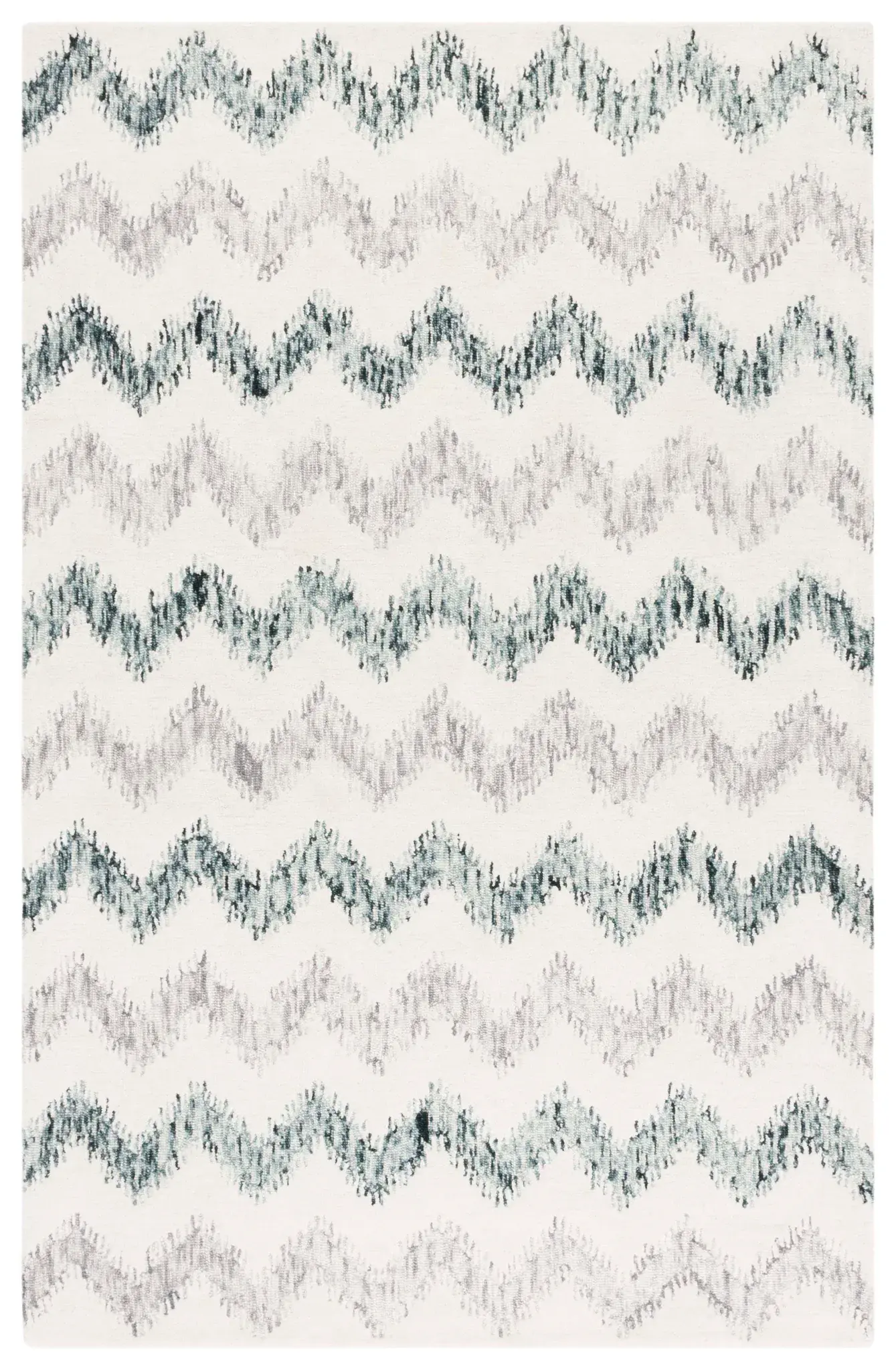 Soho Ikat Chevron Hand-Tufted Rug