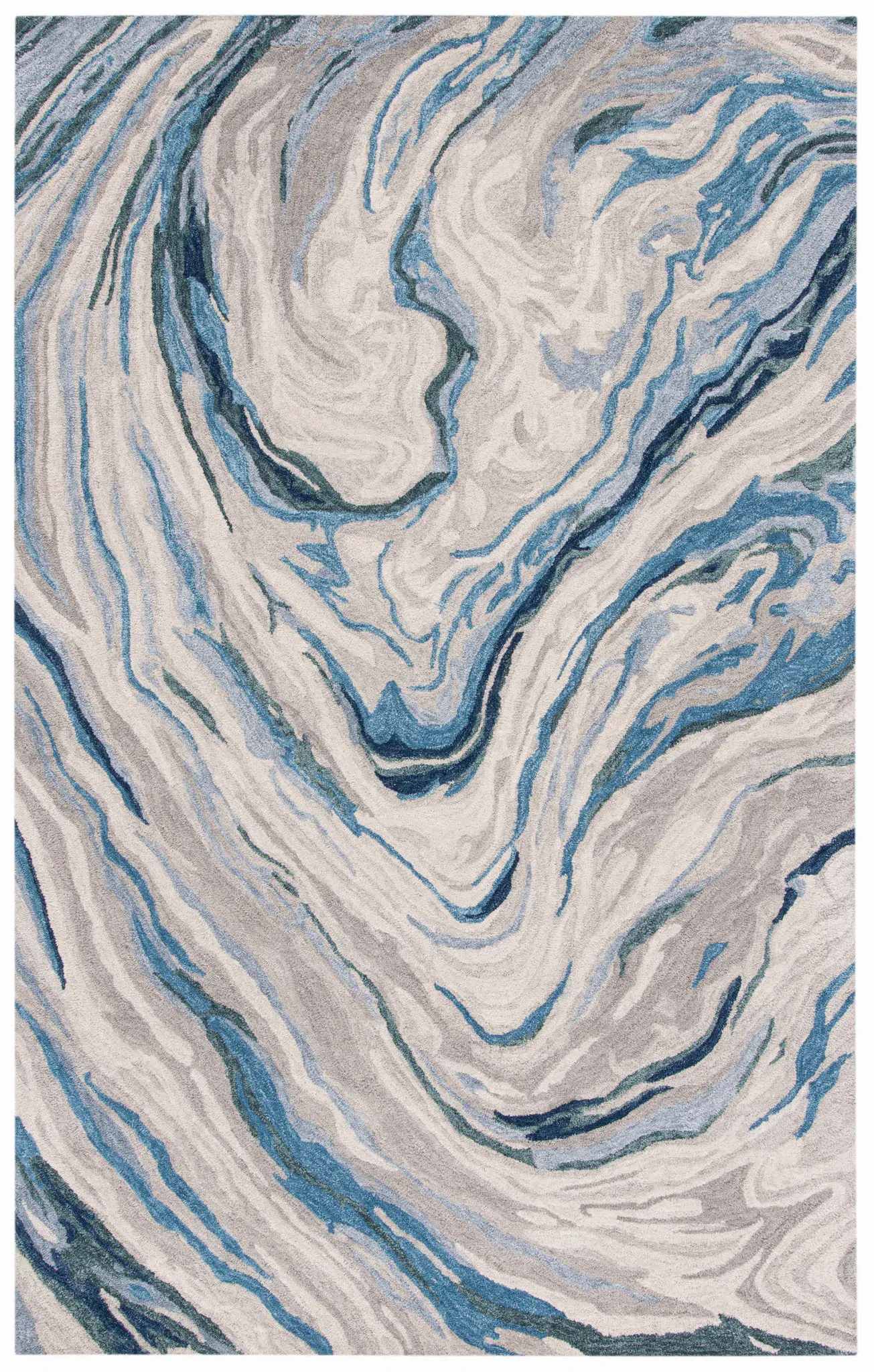 Soho Marble Swirl Hand-Tufted Wool Rug