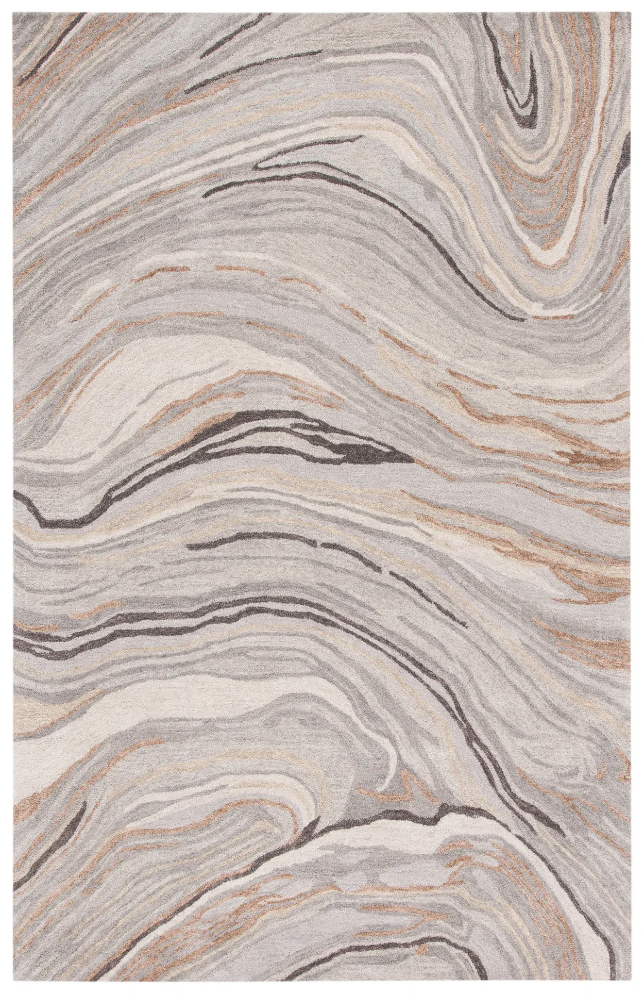 Soho Marble Wave Hand-Tufted Wool Rug