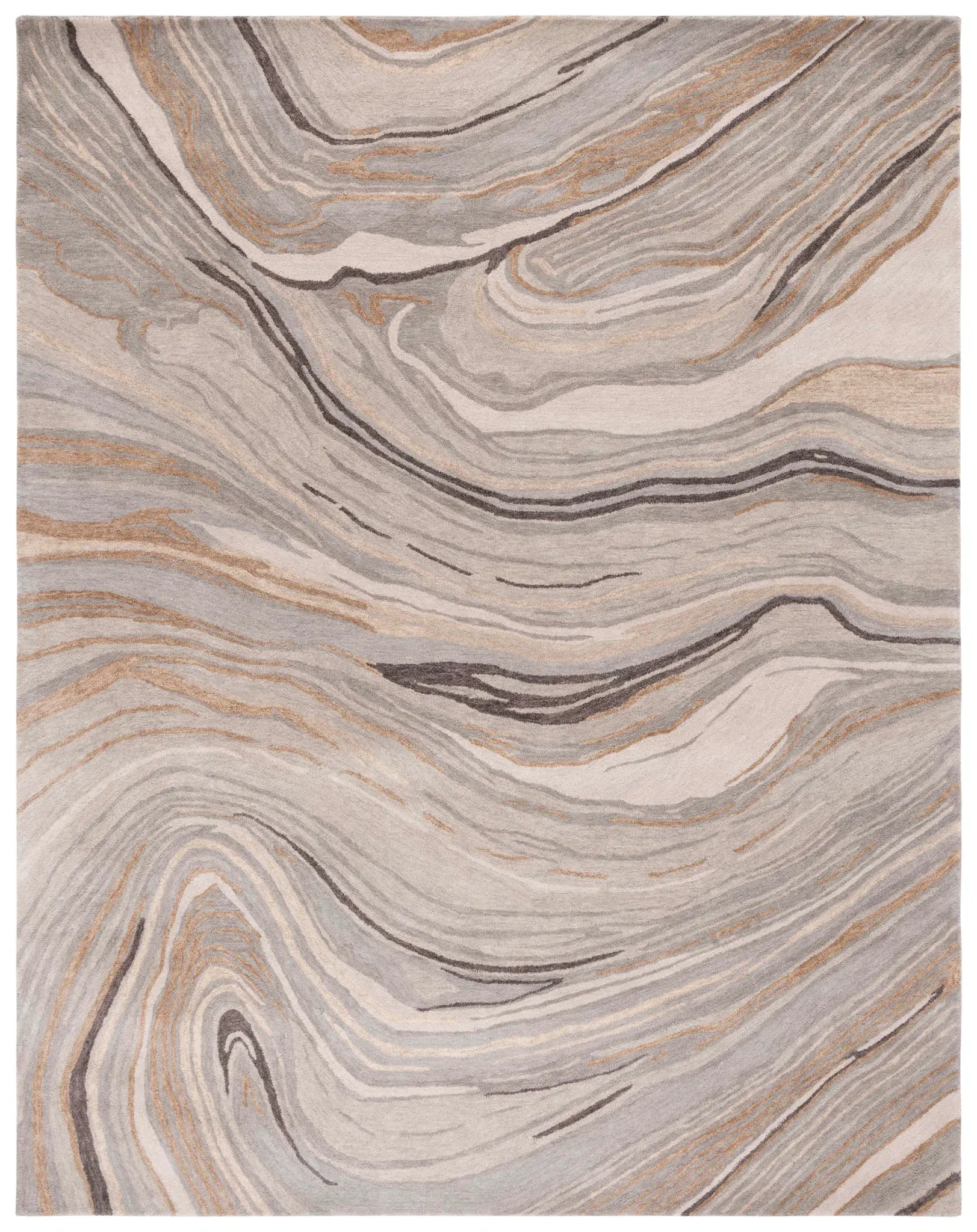 Soho Marble Wave Hand-Tufted Wool Rug