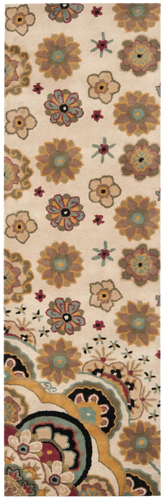 Soho Corner Floral Hand-Tufted Rug