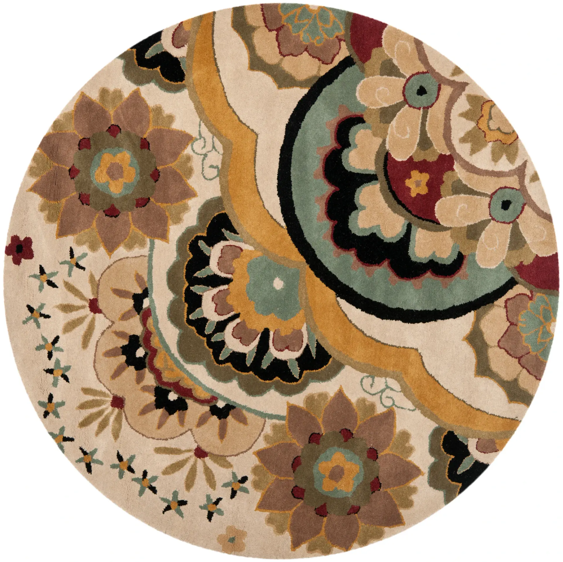 Soho Corner Floral Hand-Tufted Rug