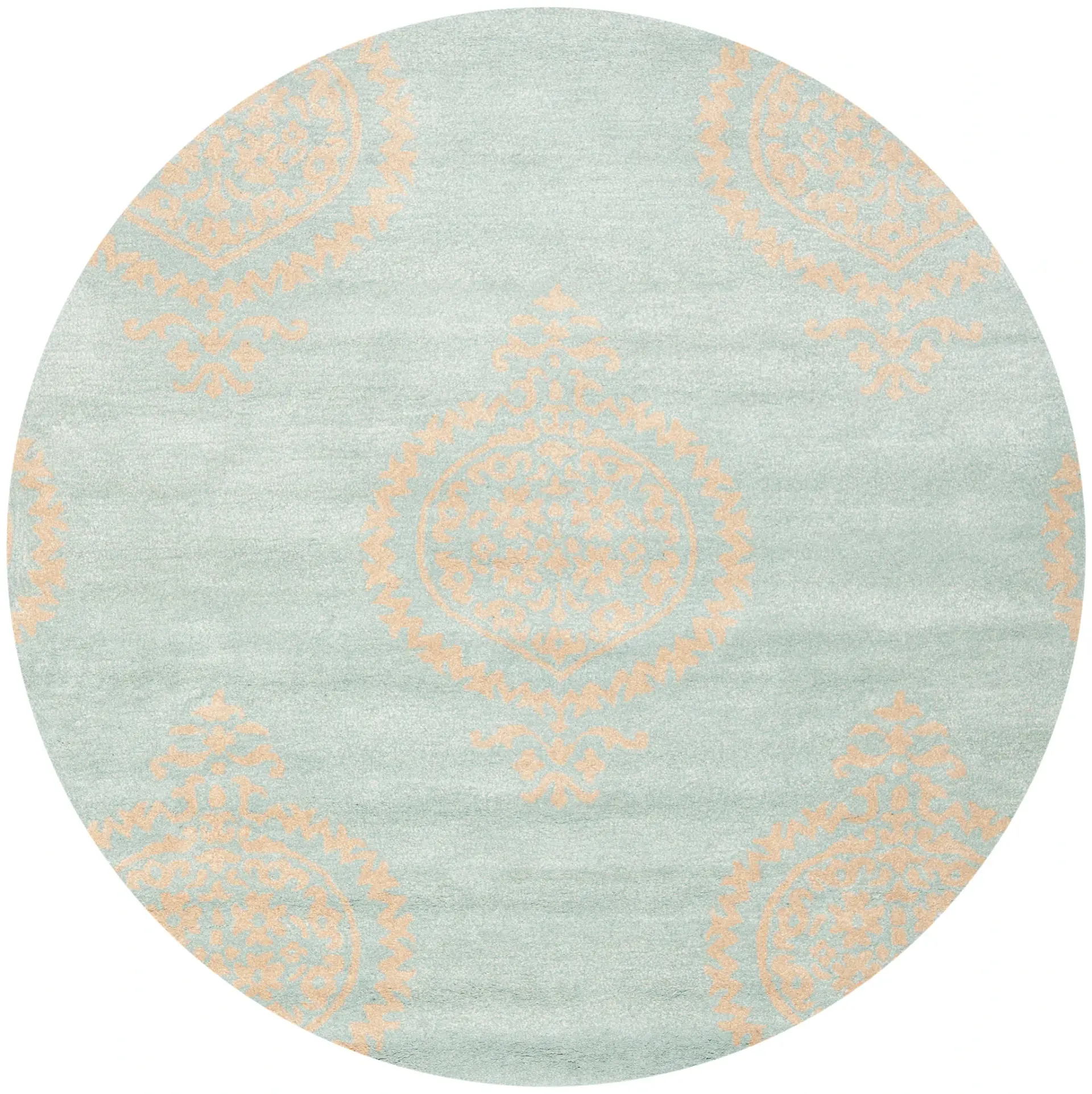 Soho Damask Medallion Hand-Tufted Rug