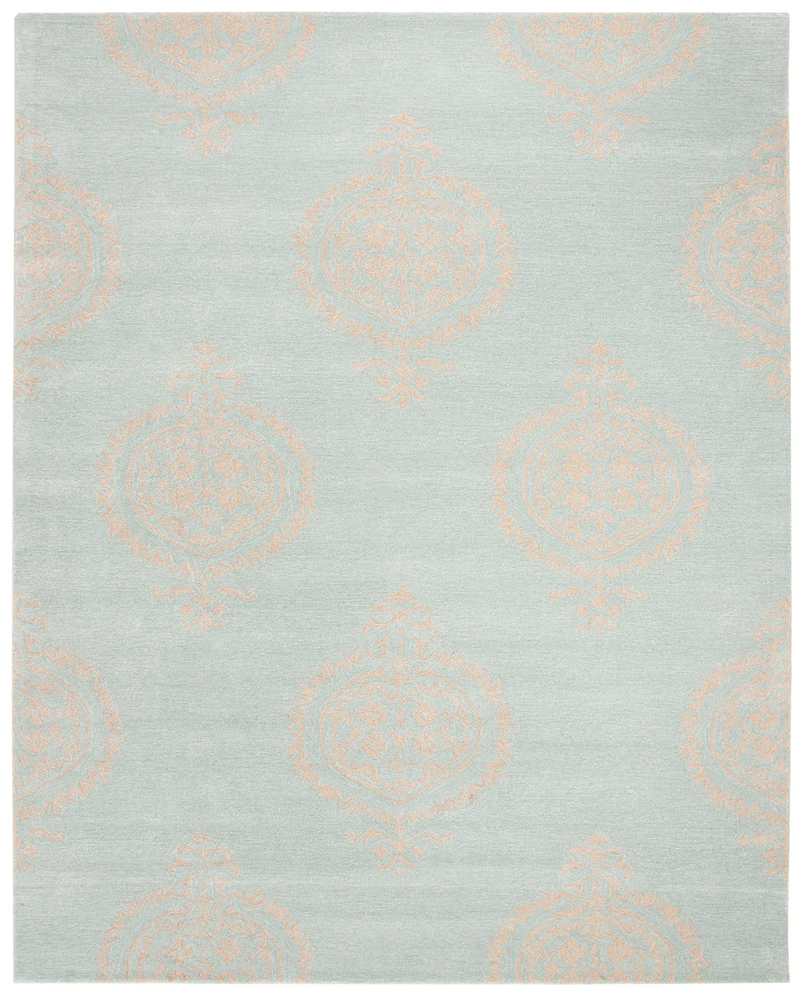 Soho Damask Medallion Hand-Tufted Rug