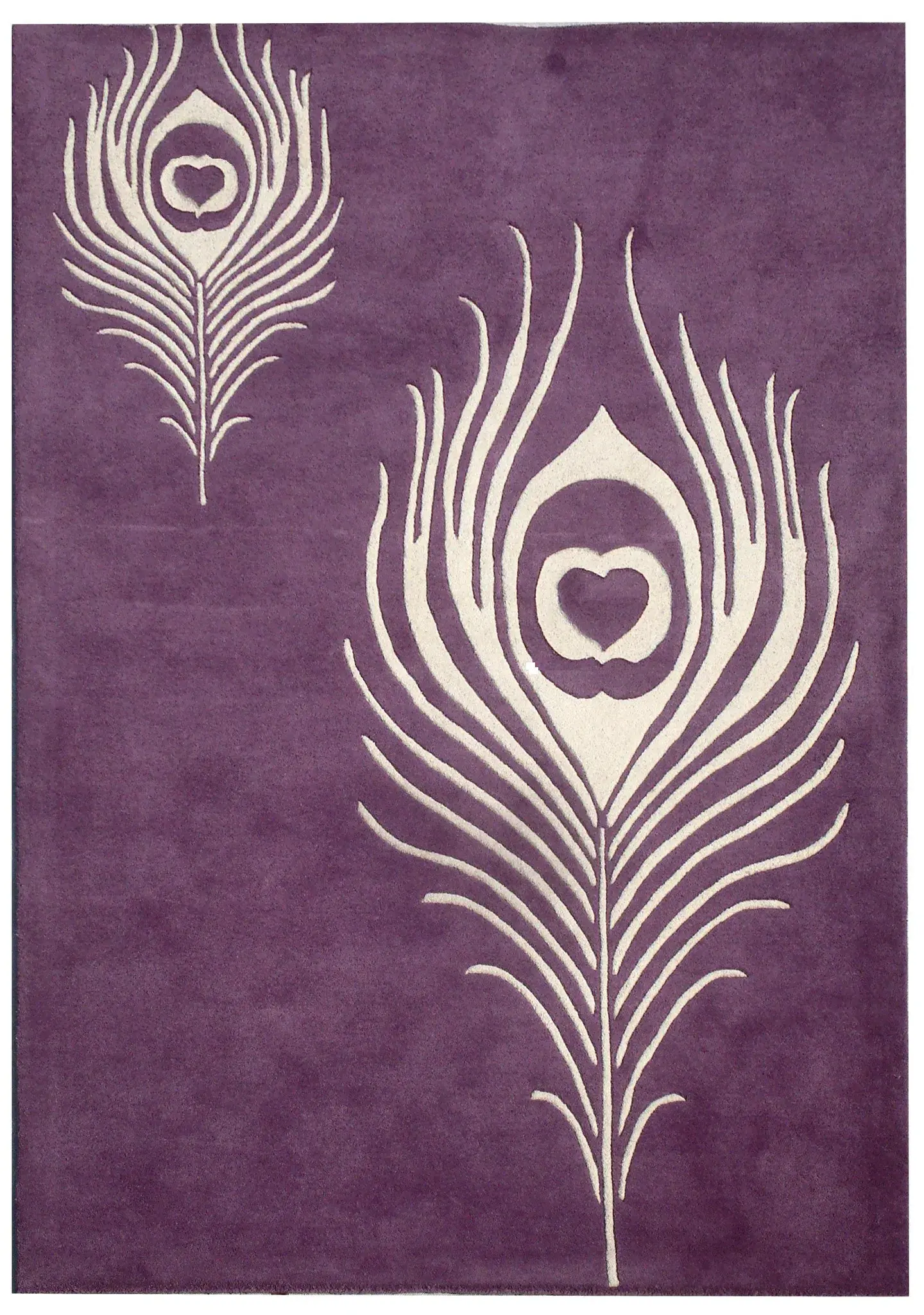 Soho Peacock Feather Hand-Tufted Rug