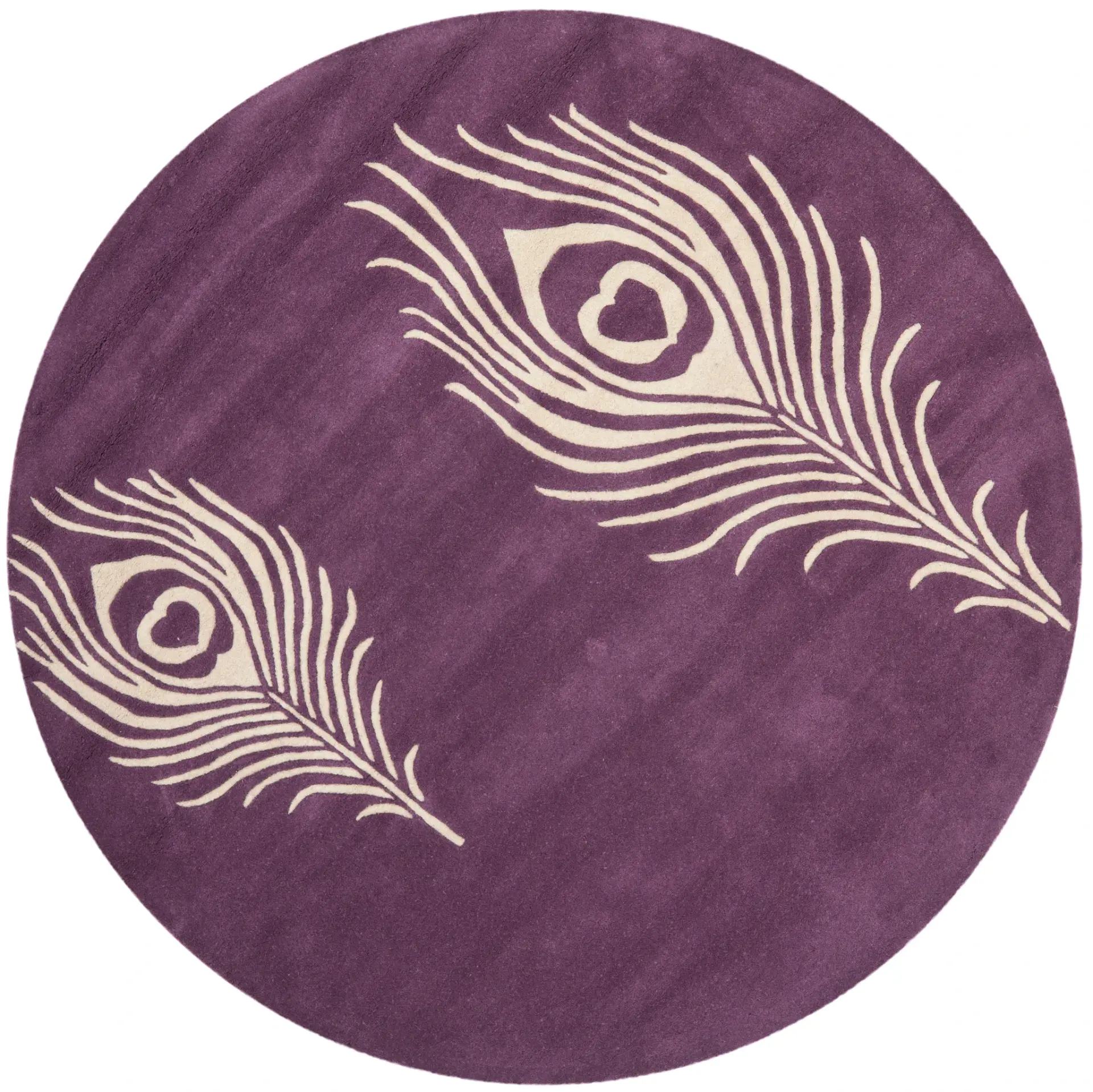 Soho Peacock Feather Hand-Tufted Rug