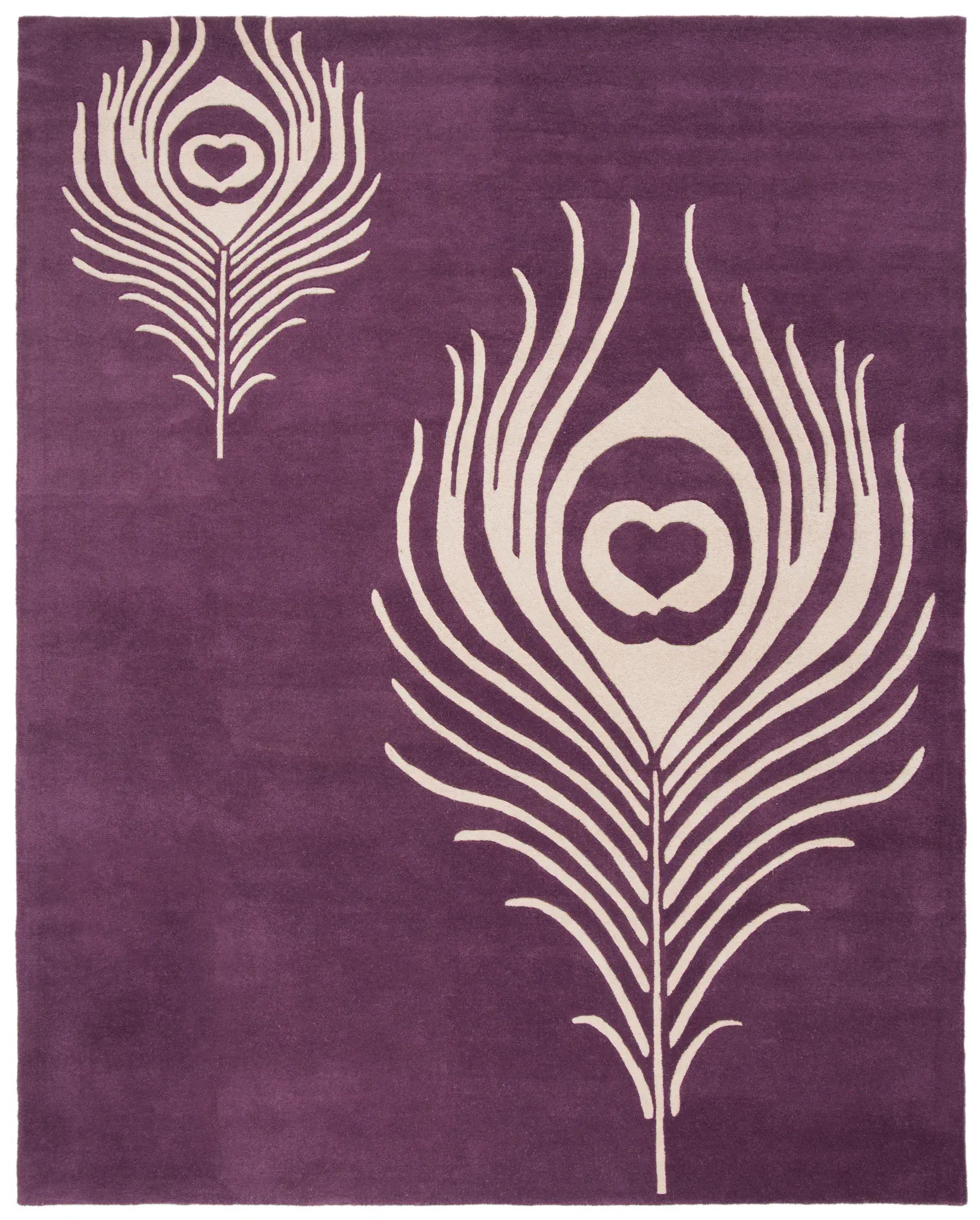 Soho Peacock Feather Hand-Tufted Rug
