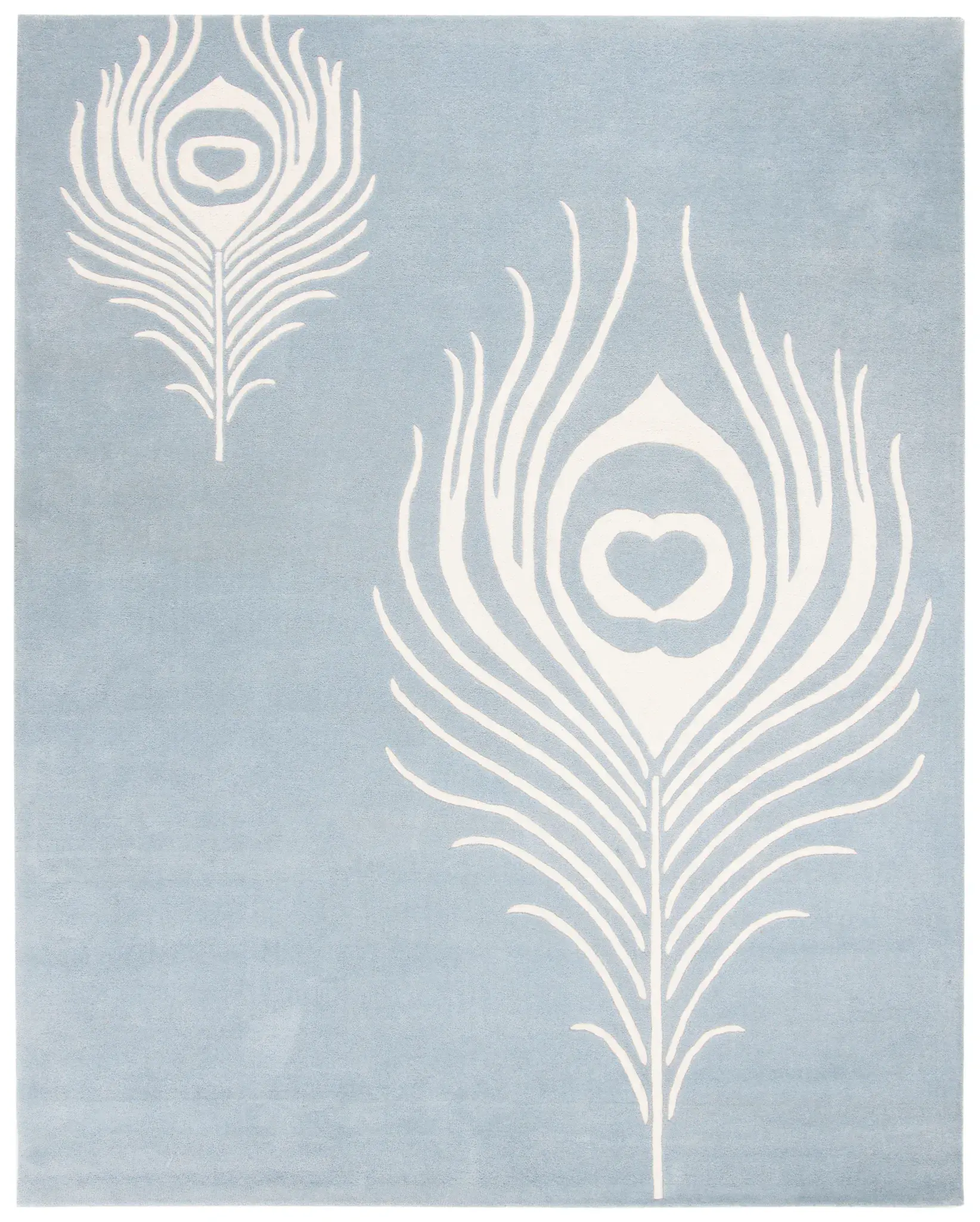 Soho Peacock Feather Hand-Tufted Rug