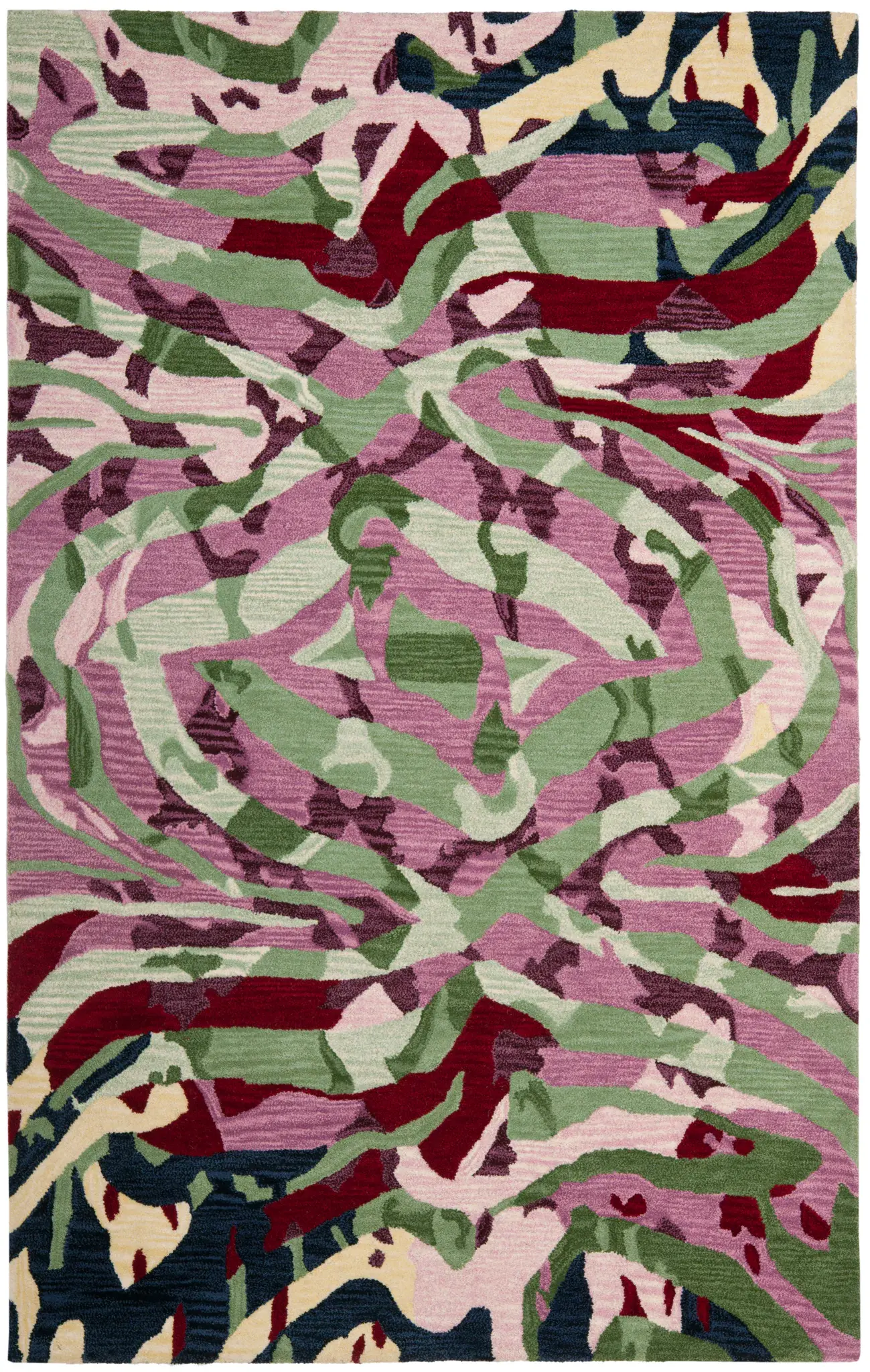 Soho Swirling Abstract Hand-Tufted Rug