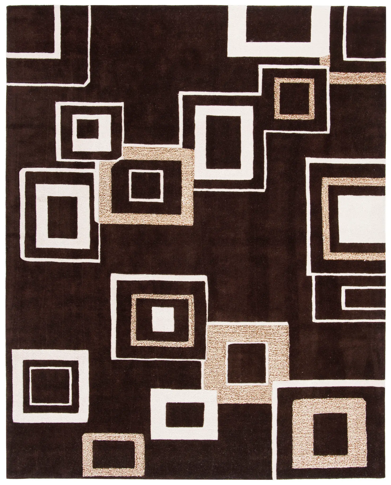 Soho Overlapping Squares Hand-Tufted Rug