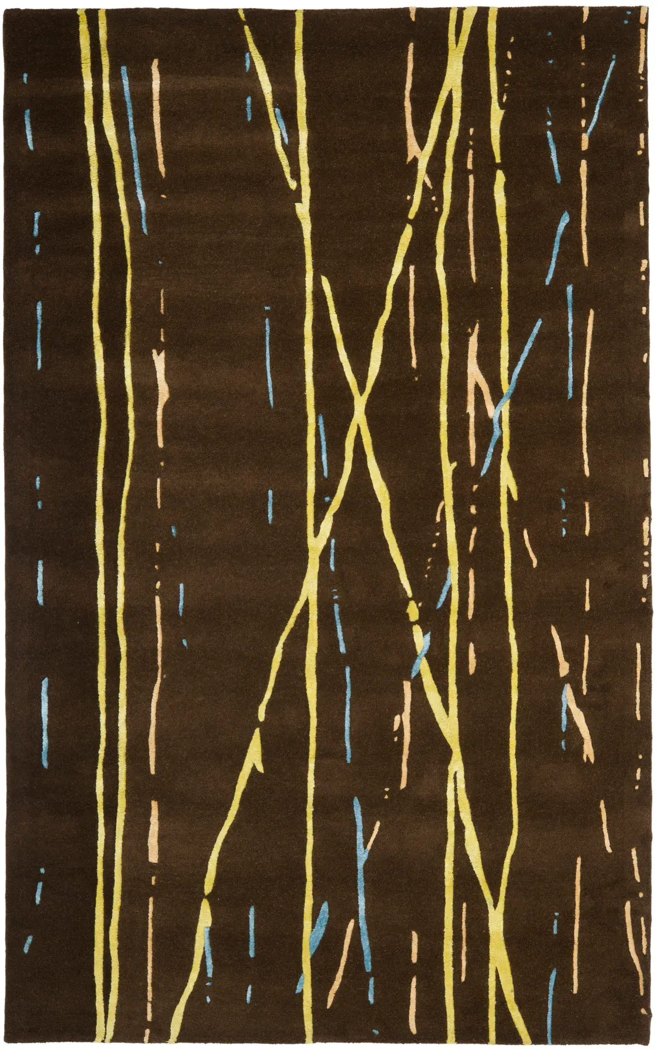 Soho Abstract Line Hand-Tufted Wool Rug