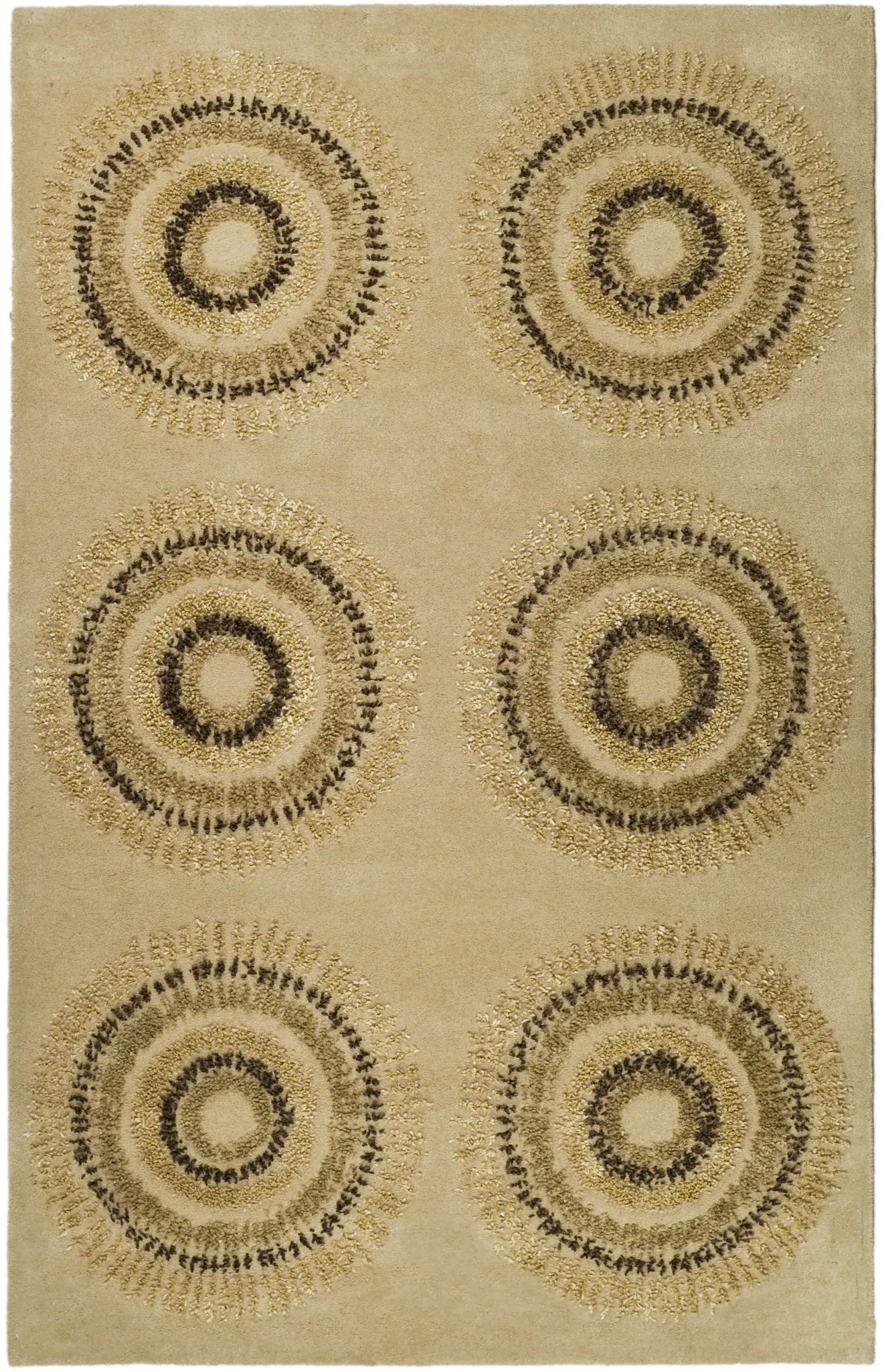 Soho Concentric Circles Hand-Tufted Wool Rug
