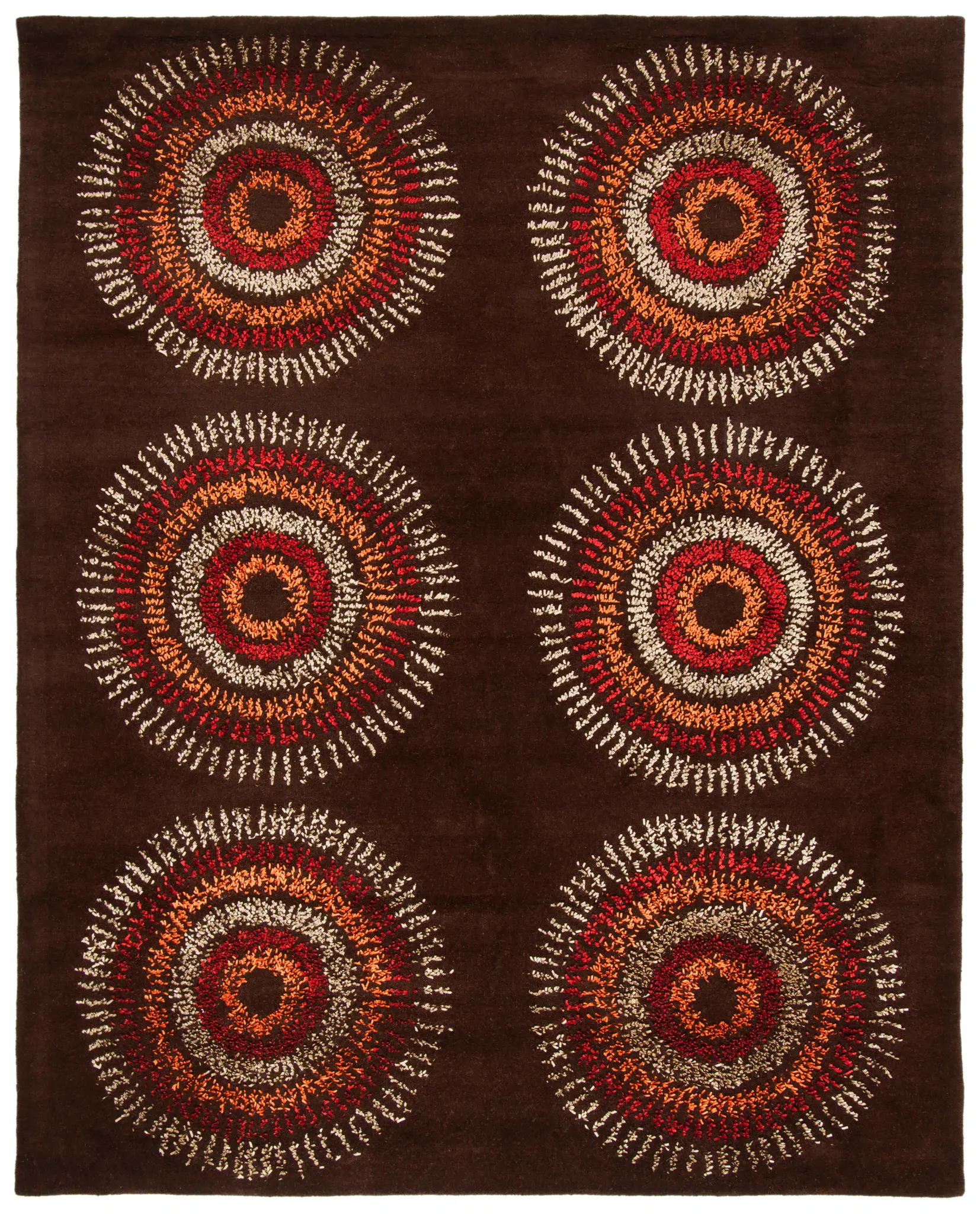 Soho Concentric Circles Hand-Tufted Wool Rug