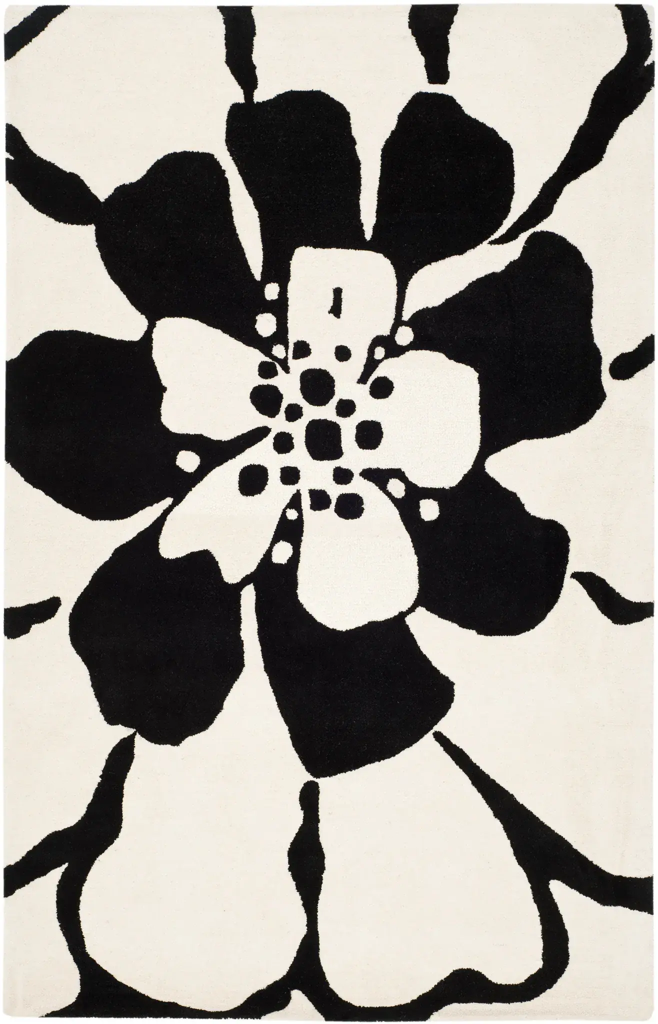 Soho Single Bloom Hand-Tufted Rug