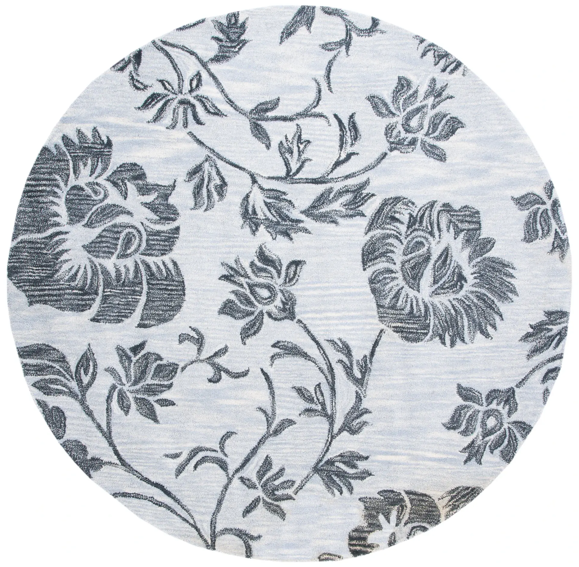 Soho Distressed Floral Vine Hand-Tufted Rug
