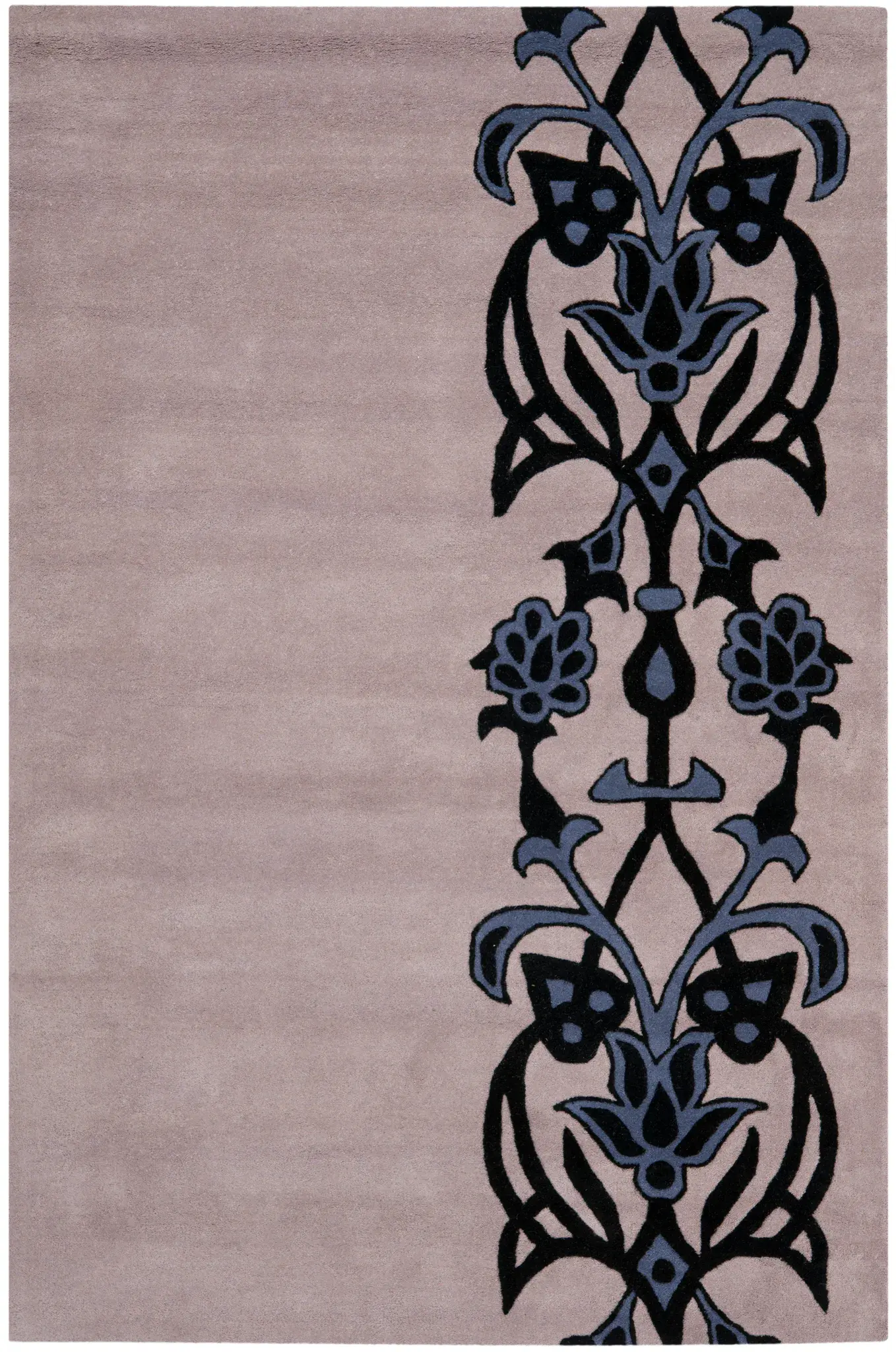 Soho Floral Vine Border Hand-Tufted Rug