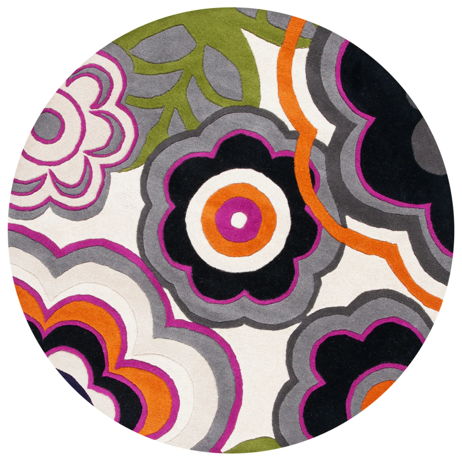 Soho Bold Floral Hand-Tufted Wool Rug