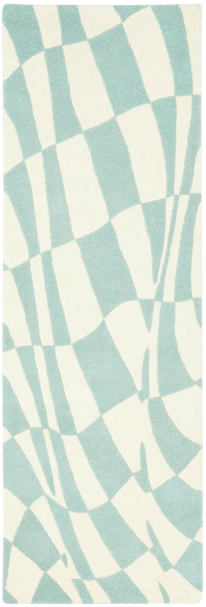 Soho Wavy Checkerboard Hand-Tufted Rug