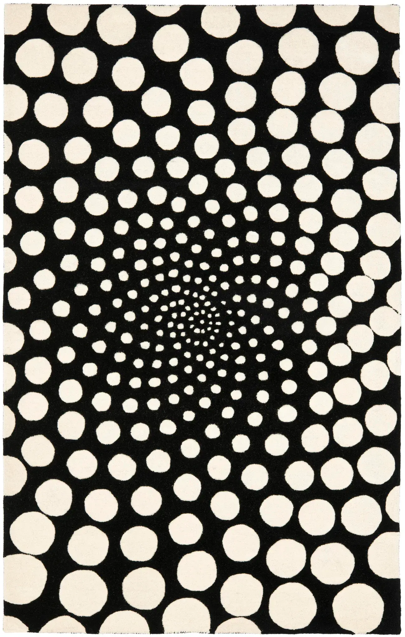 Soho Spiraling Dots Hand-Tufted Rug