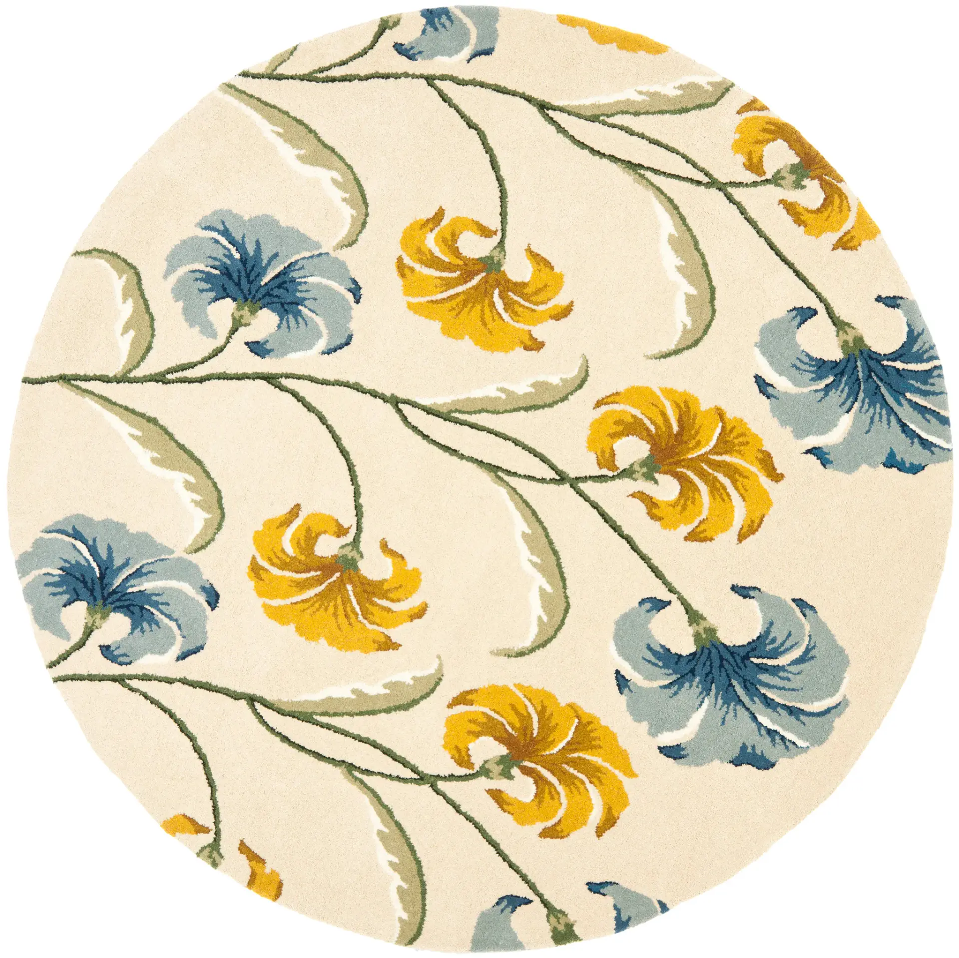 Soho Column Floral Vine Hand-Tufted Rug