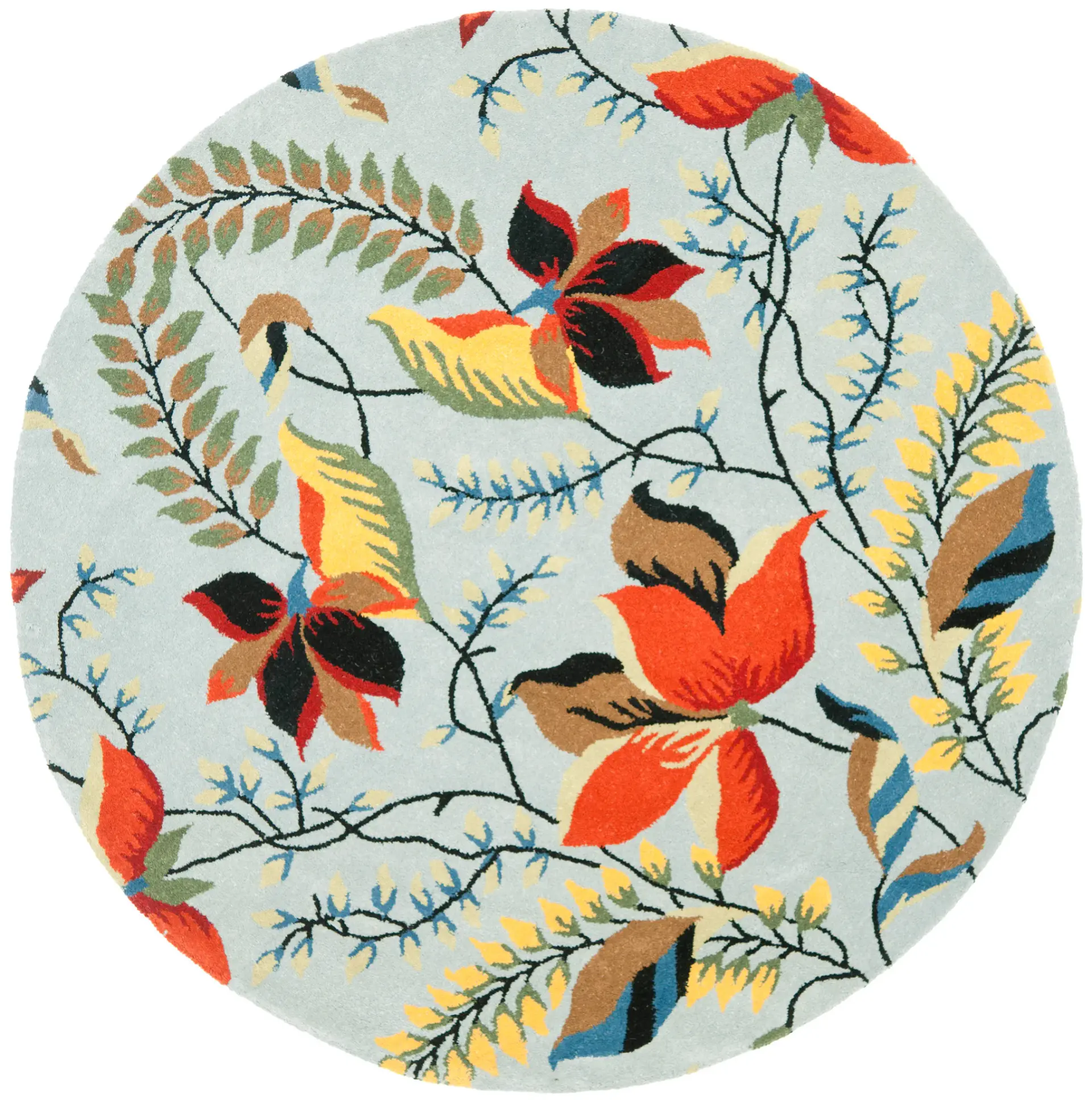 Soho Symmetrical Floral Hand-Tufted Rug