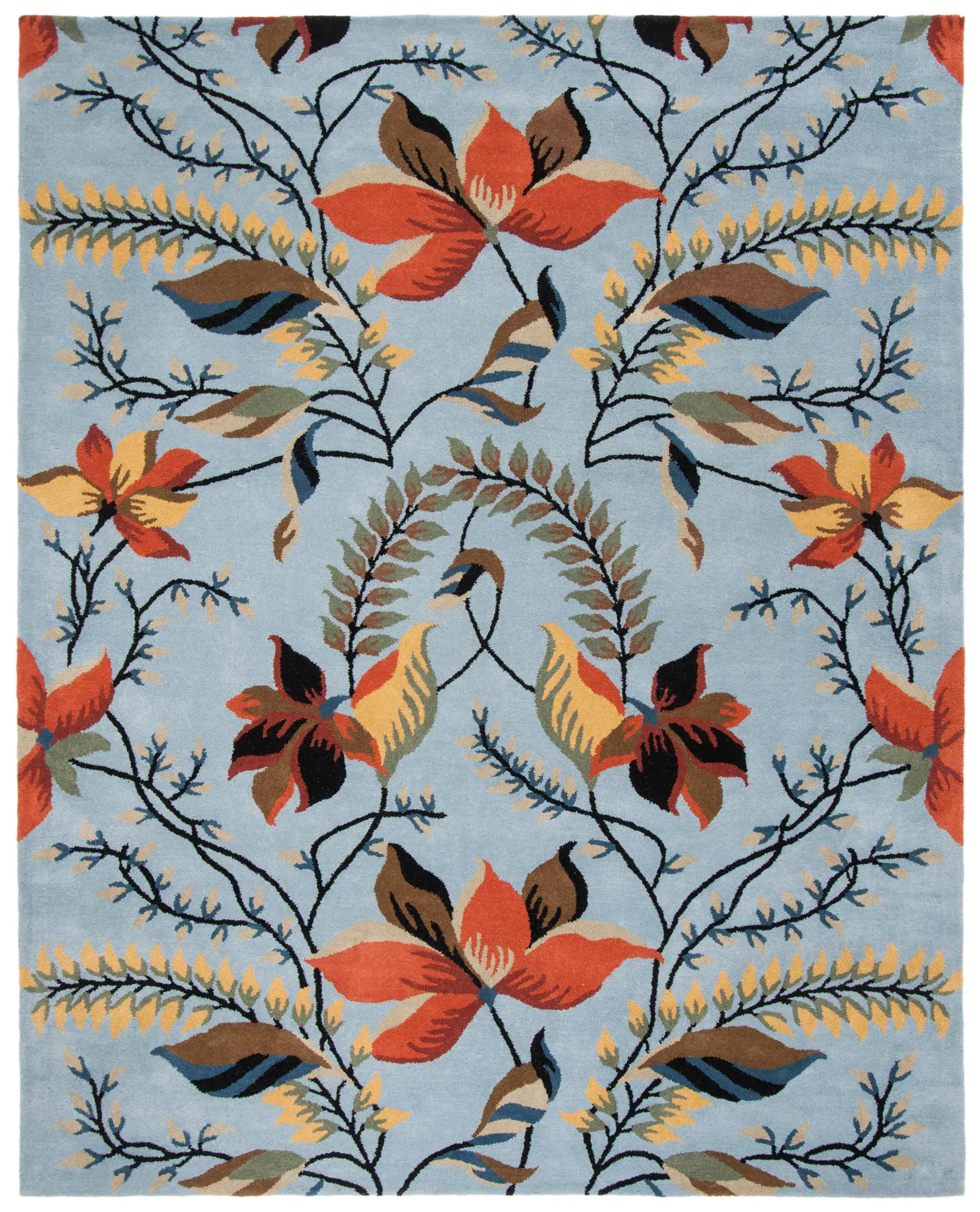 Soho Symmetrical Floral Hand-Tufted Rug