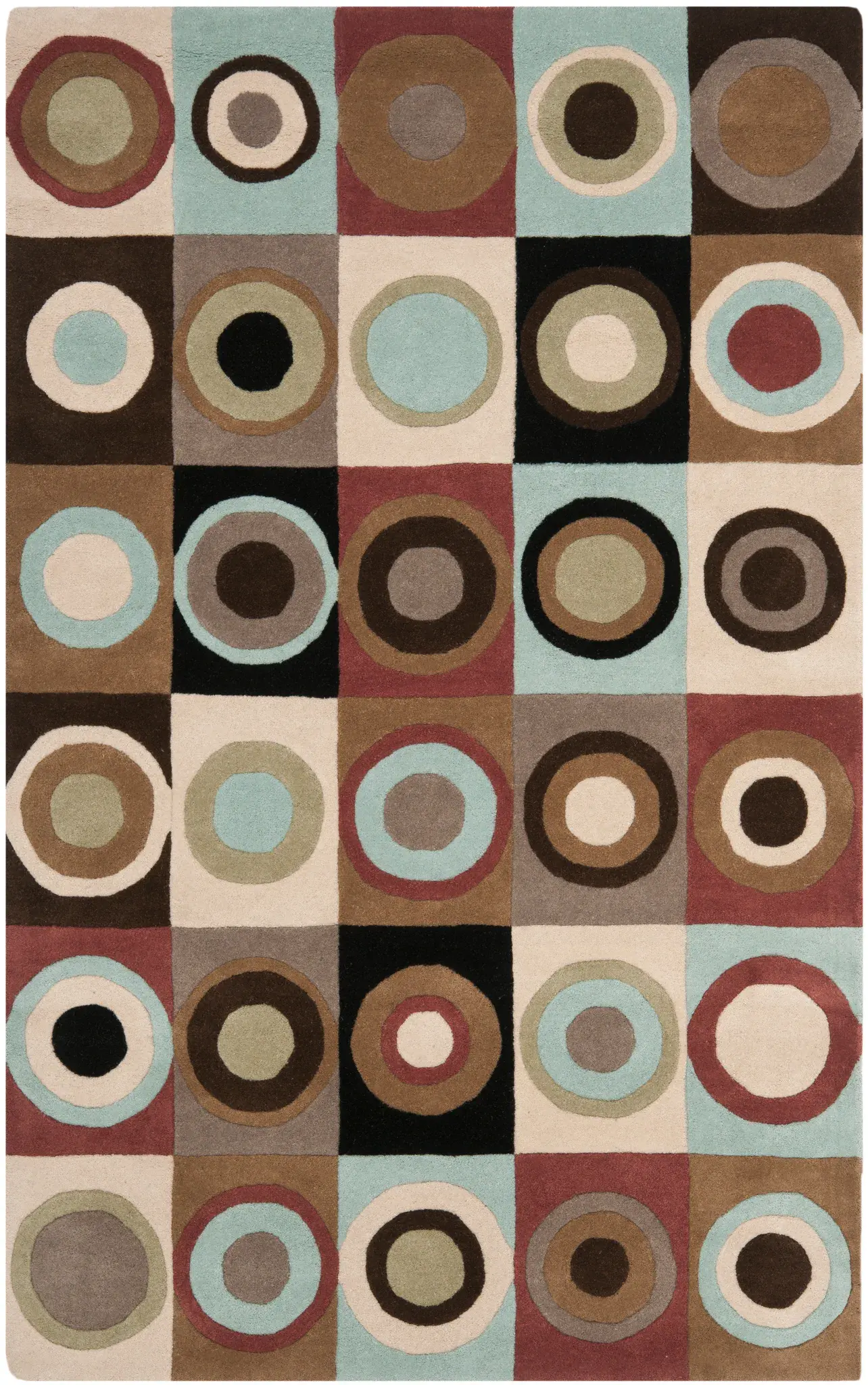 Soho Concentric Circles Hand-Tufted Rug