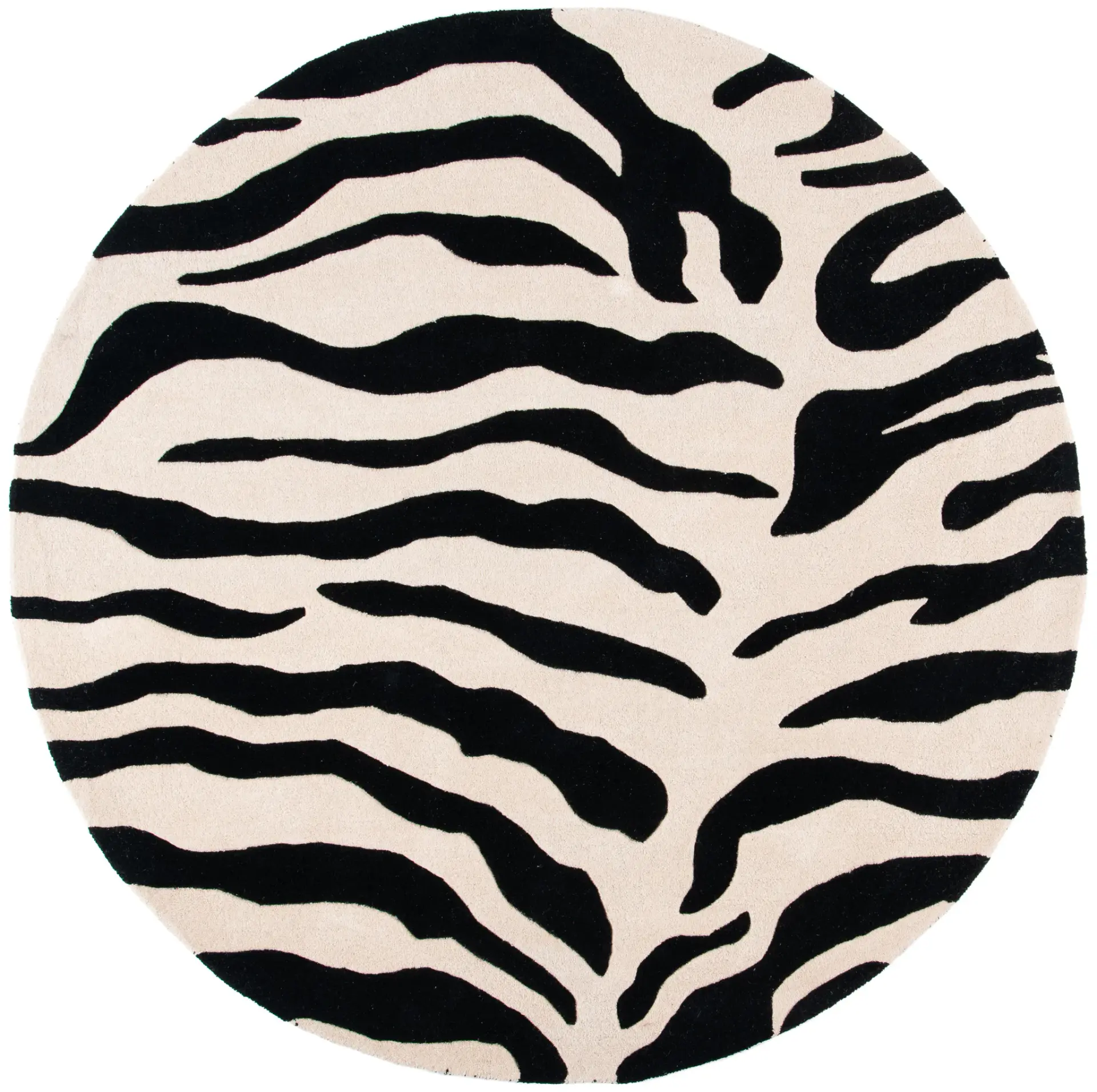 Soho Wavy Tiger Stripe Hand-Tufted Wool Rug
