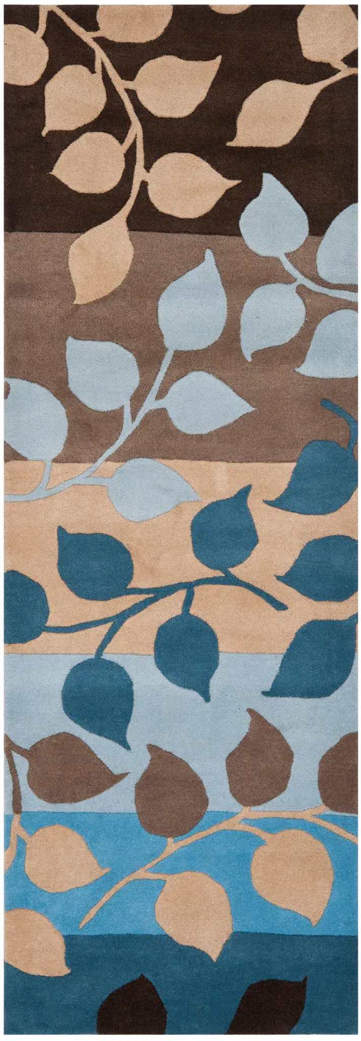 Soho Striped Leaf Hand-Tufted Rug
