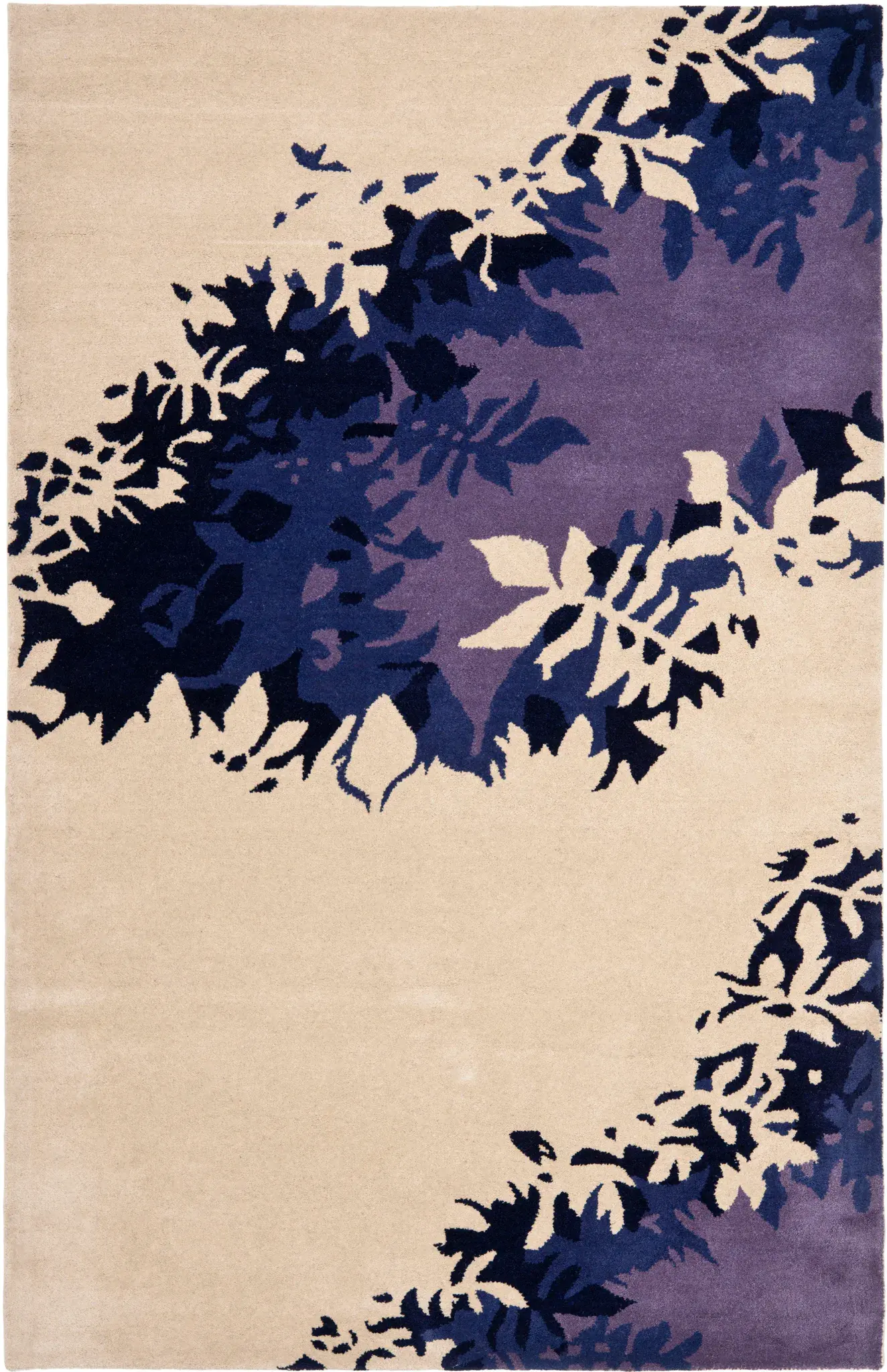 Soho Cascading Leaves Hand-Tufted Rug