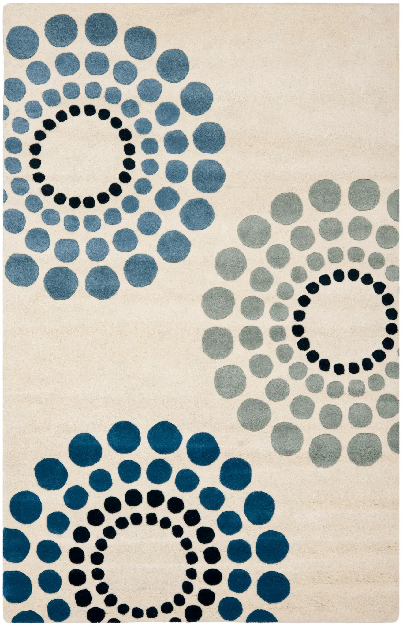 Soho Concentric Dots Hand-Tufted Rug