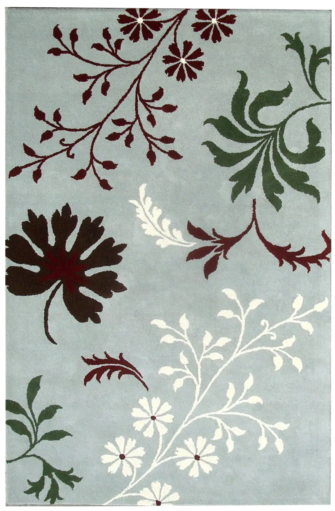 Soho Floating Leaves Hand-Tufted Rug