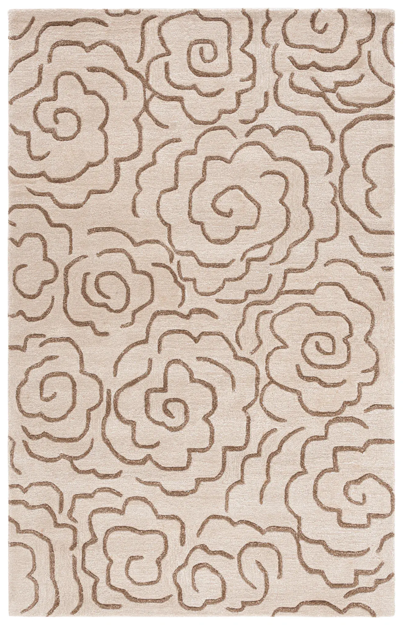 Soho Swirling Bloom Hand-Tufted Rug