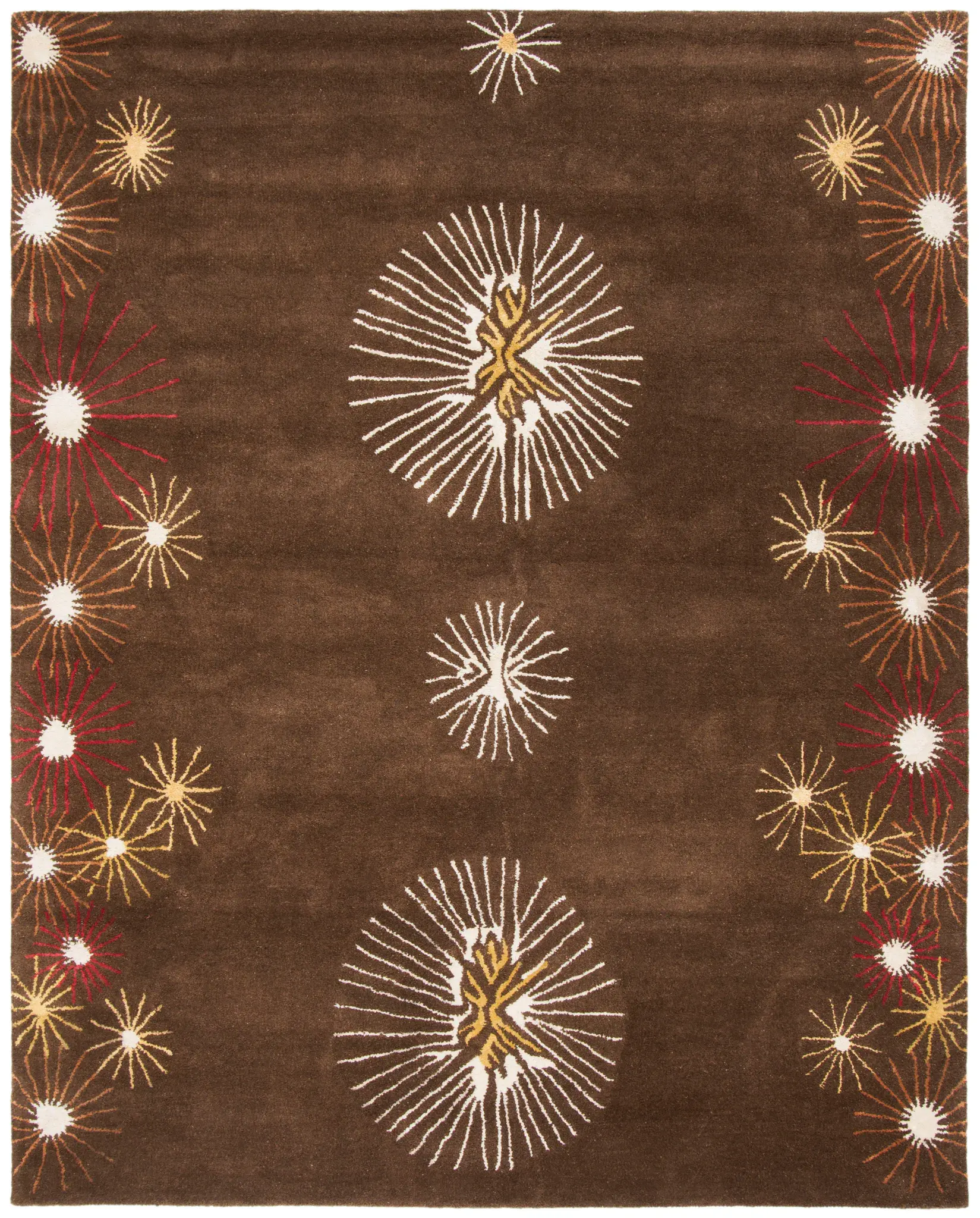 Soho Sunburst Border Hand-Tufted Wool Rug