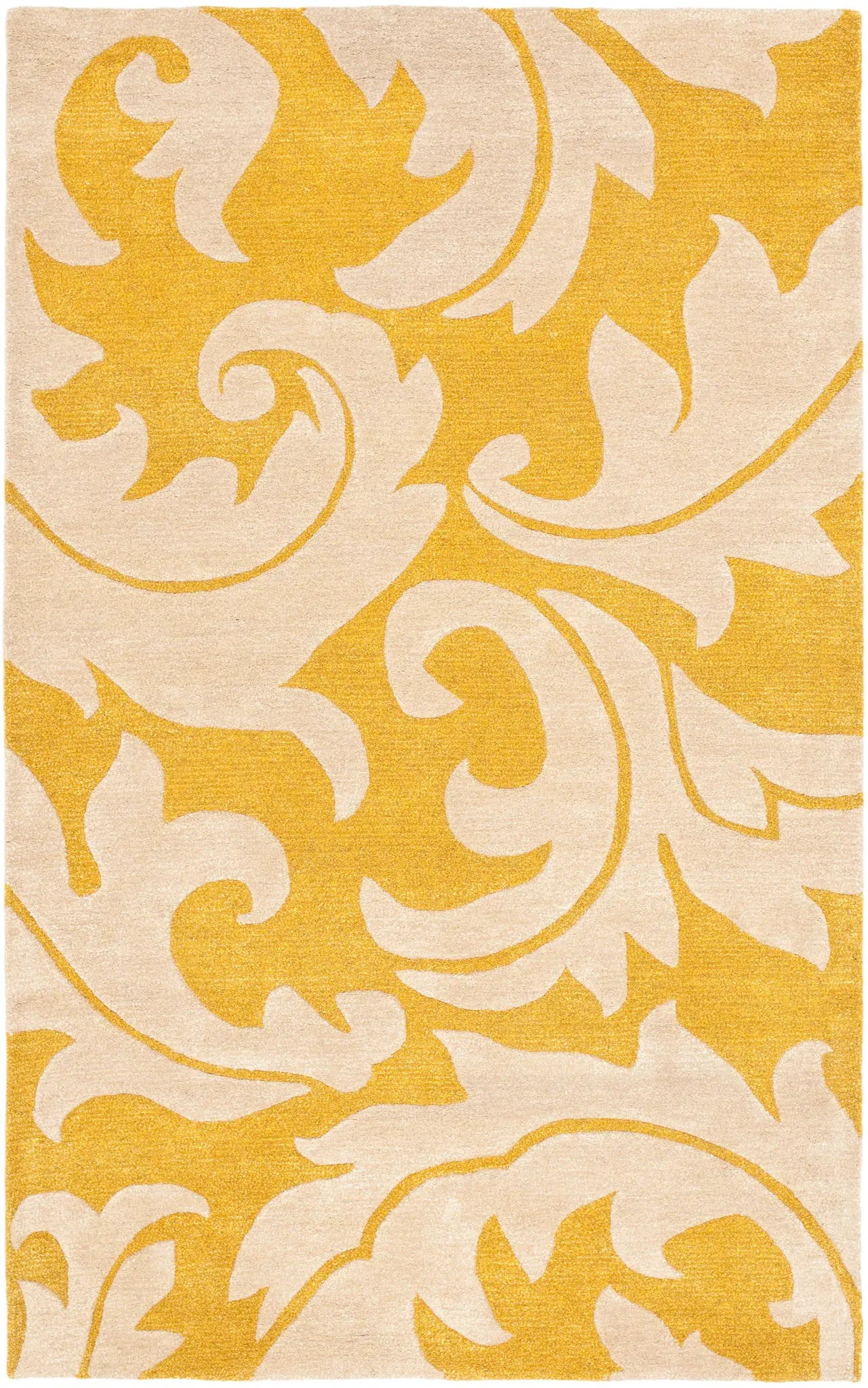 Soho Scrolling Leaf Hand-Tufted Rug