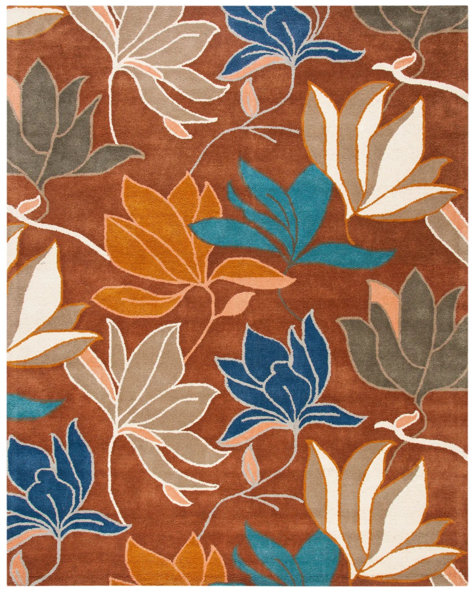 Soho Magnolia Blossom Hand-Tufted Wool Rug