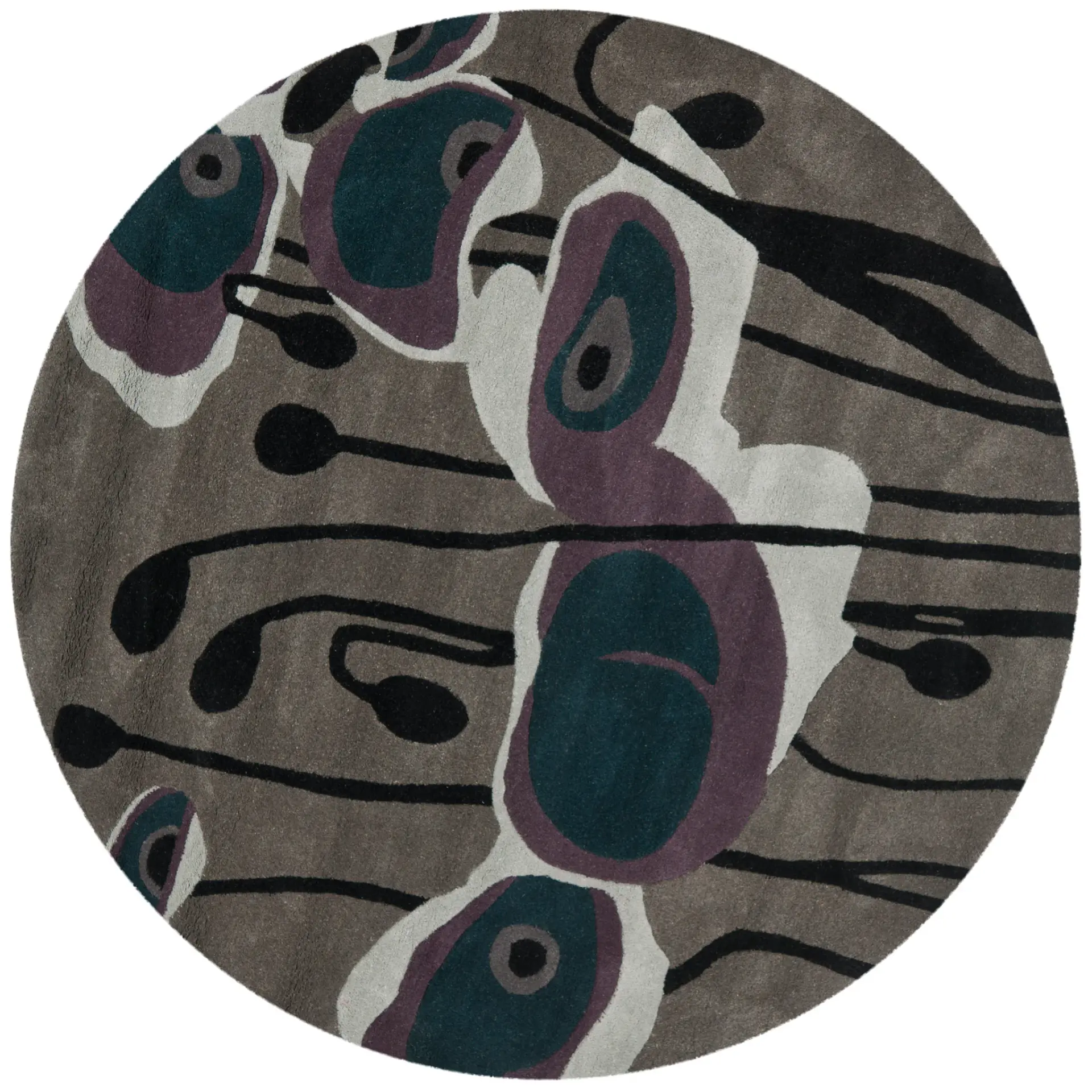 Soho Abstract Floral Hand-Tufted Wool Rug