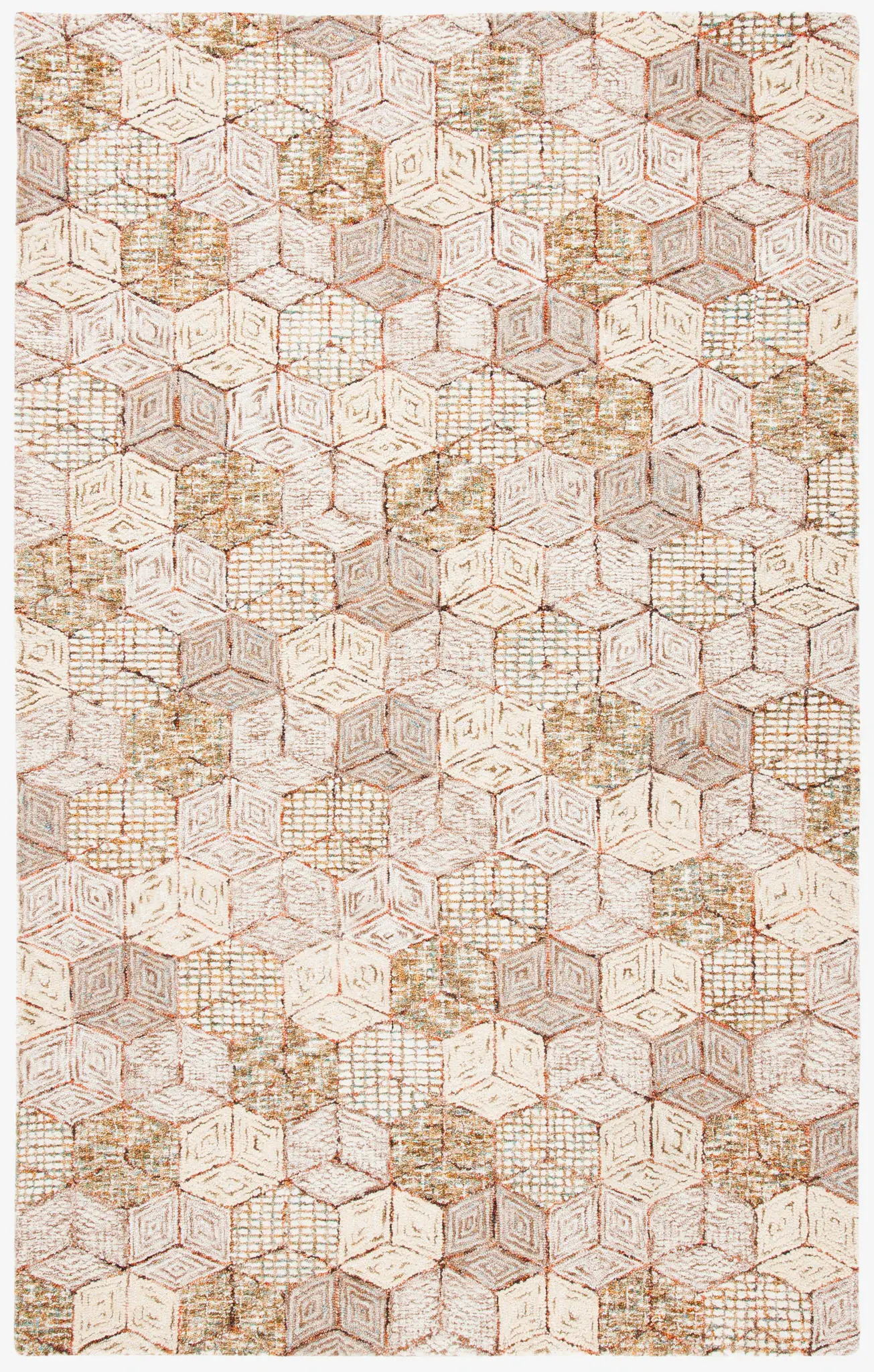 Soho Honeycomb Hand-Tufted Wool Rug