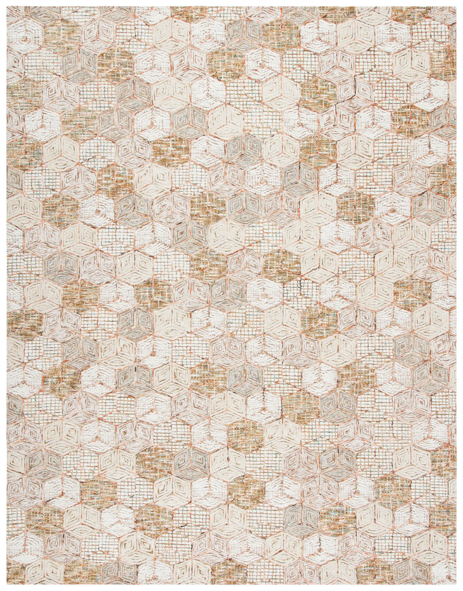 Soho Honeycomb Hand-Tufted Wool Rug