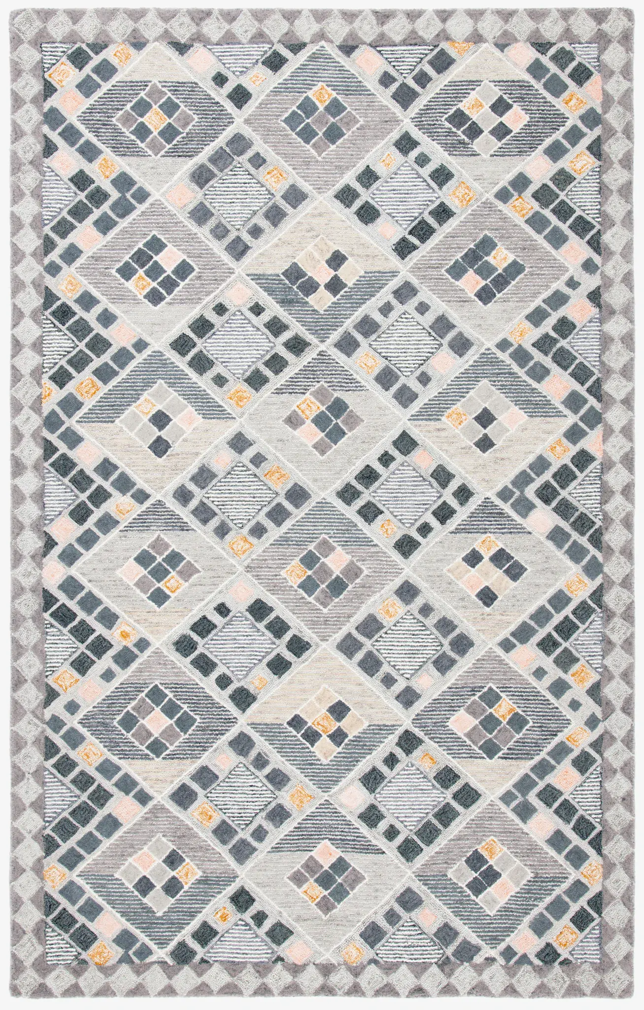 Soho Diamond Lattice Hand-Tufted Wool Rug