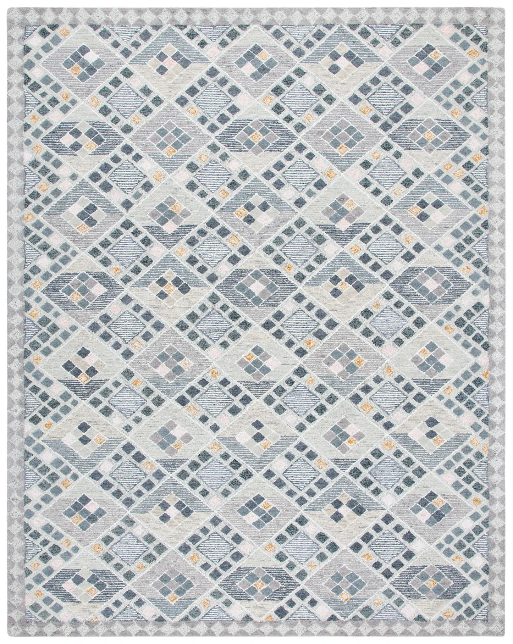 Soho Diamond Lattice Hand-Tufted Wool Rug