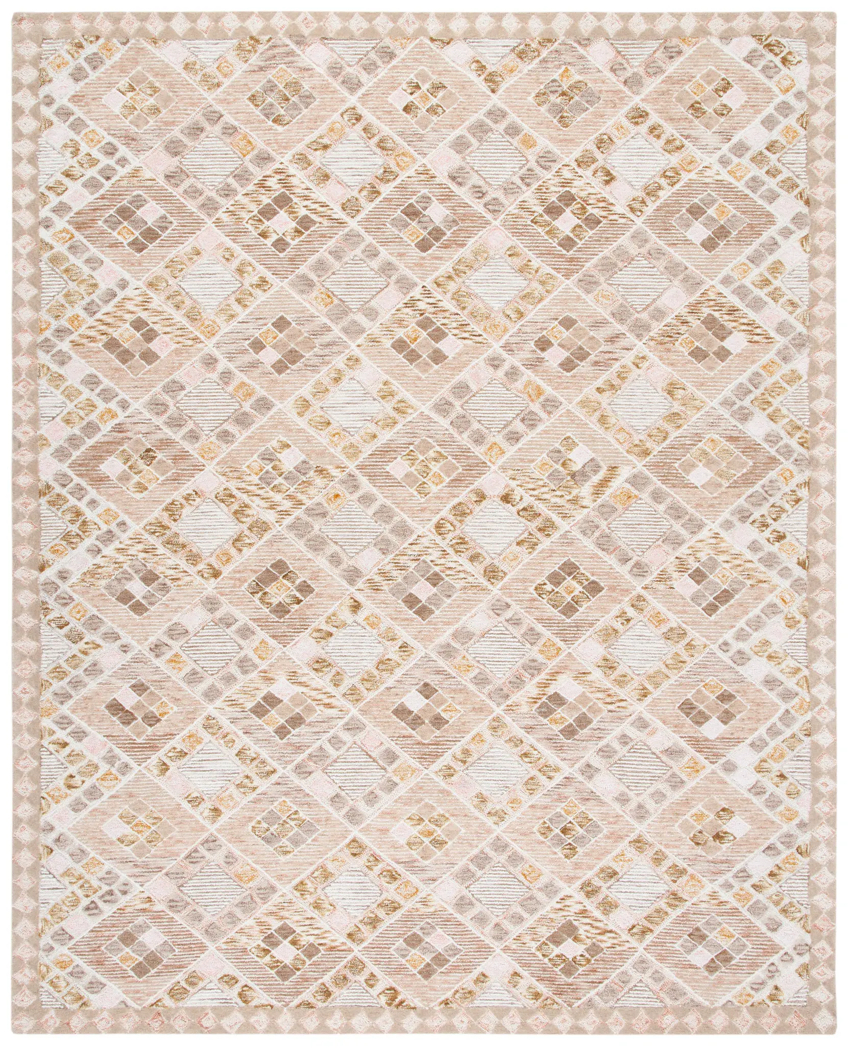 Soho Diamond Lattice Hand-Tufted Wool Rug