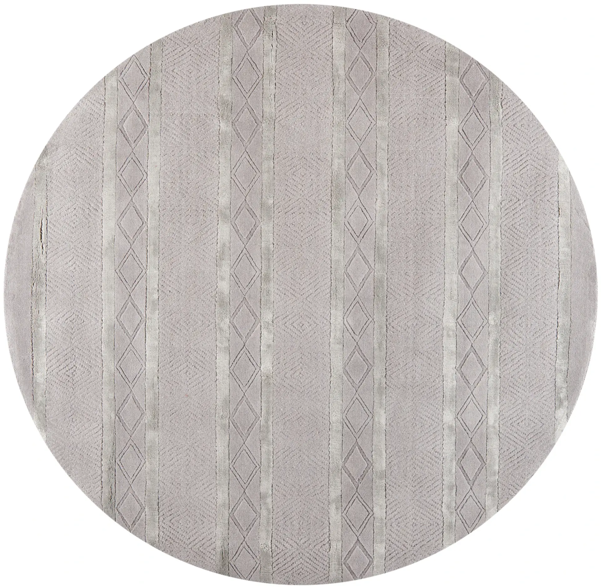 Soho Striped Diamond Hand-Tufted Wool Rug
