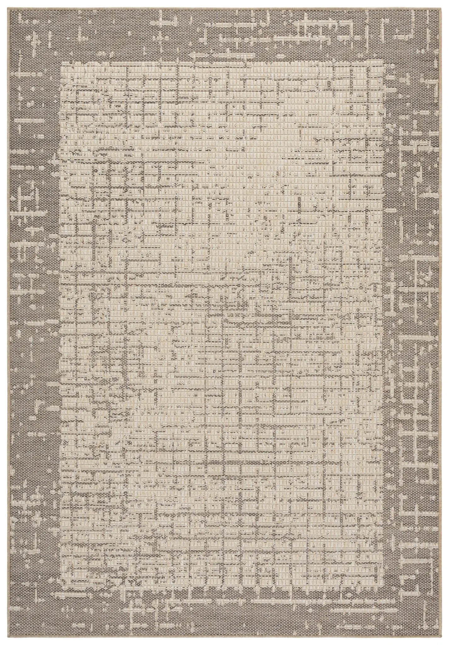 Sisal Performance Textured Border Outdoor Rug