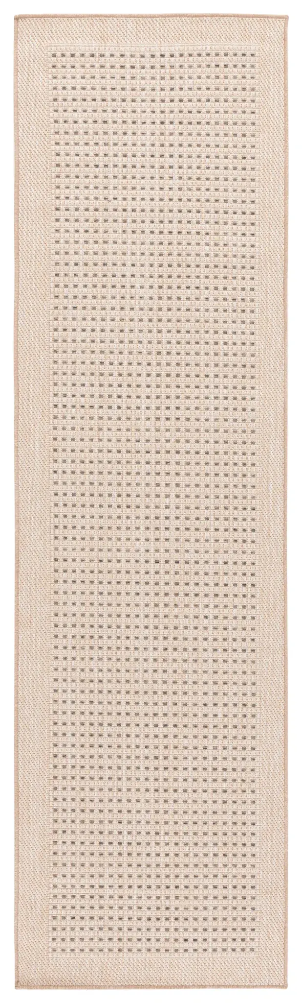 Sisal Performance Grid Bordered Outdoor Rug