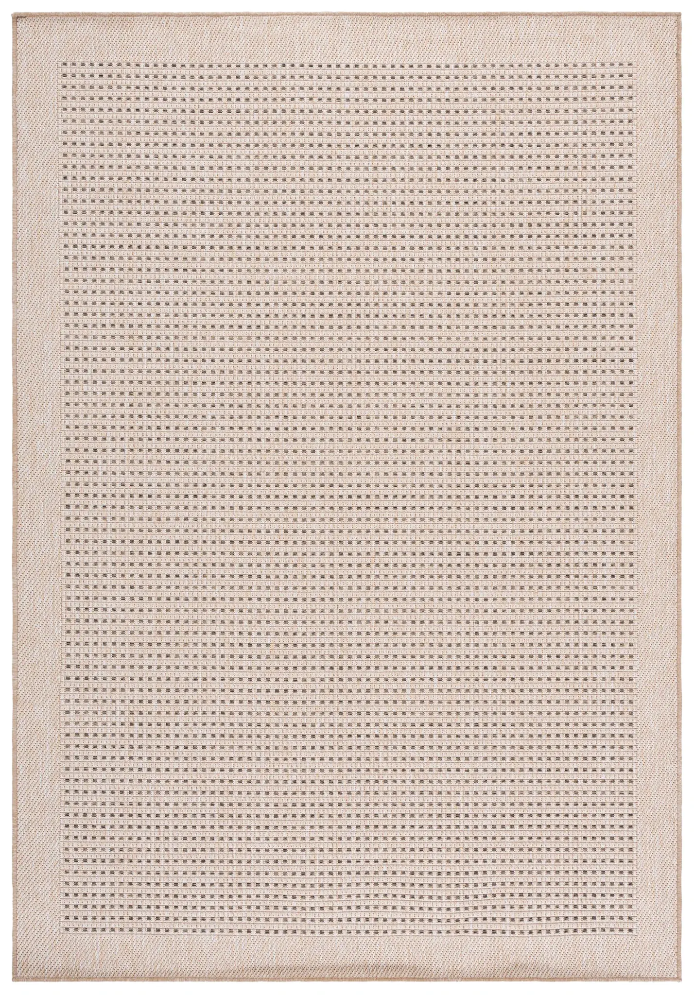 Sisal Performance Grid Bordered Outdoor Rug