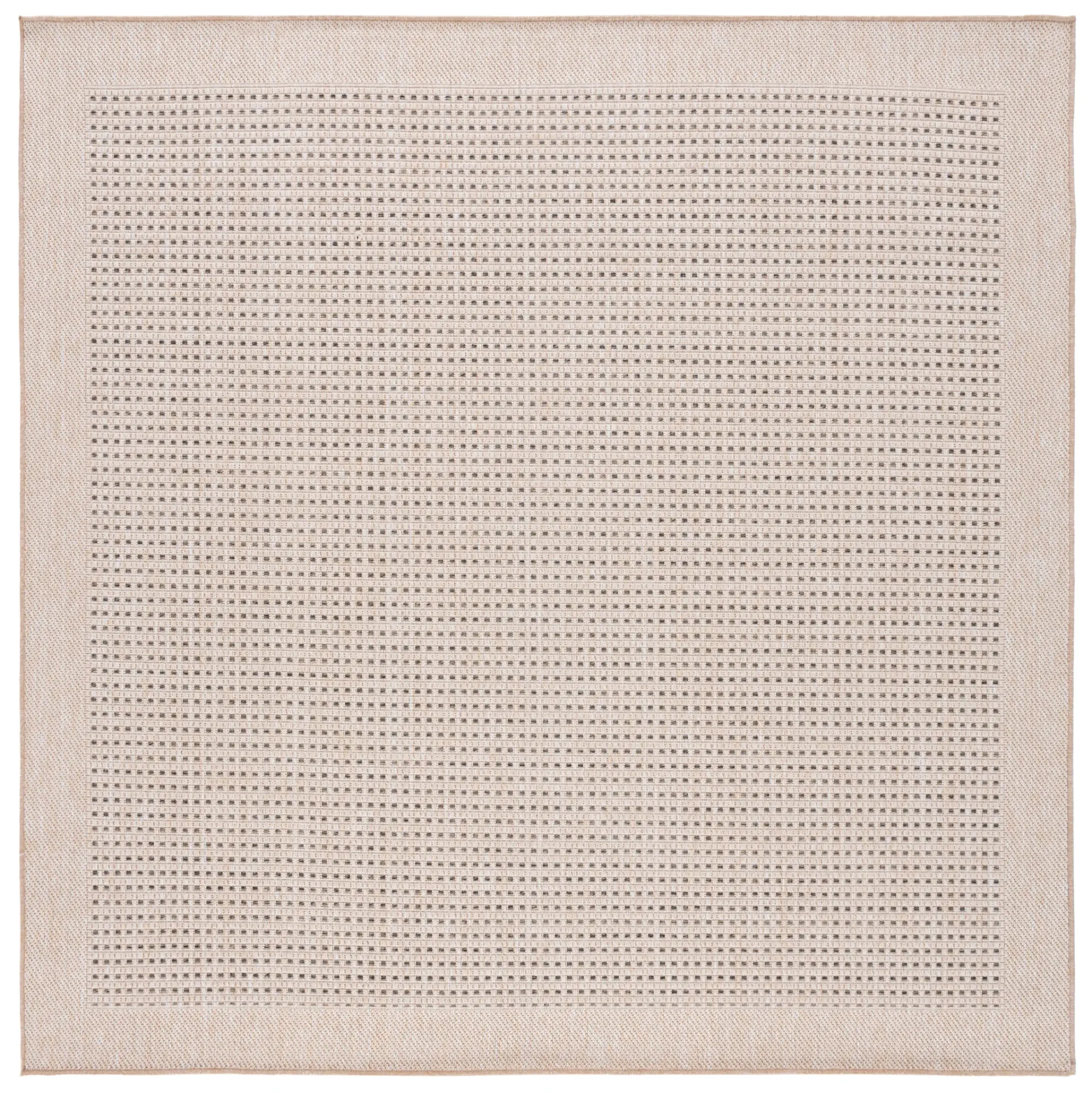 Sisal Performance Grid Bordered Outdoor Rug